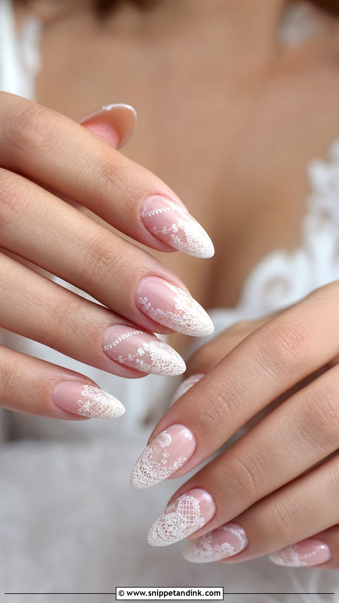 Lace Wedding Nails - Snippet and Ink - 25 Nail for Wedding Ideas
