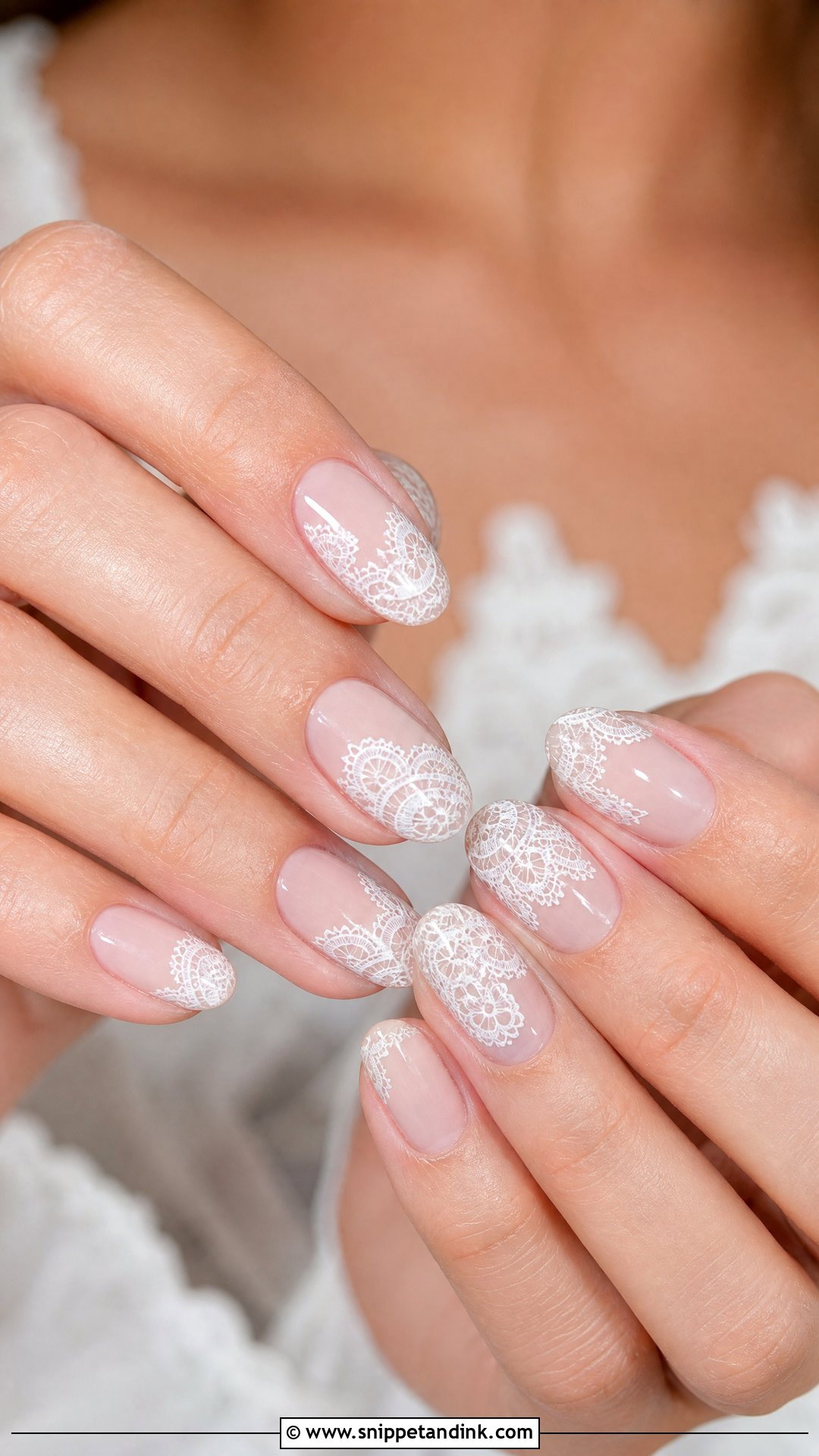 Lace Wedding Nails - Snippet and Ink - 25 Wedding Nail Designs for Bride