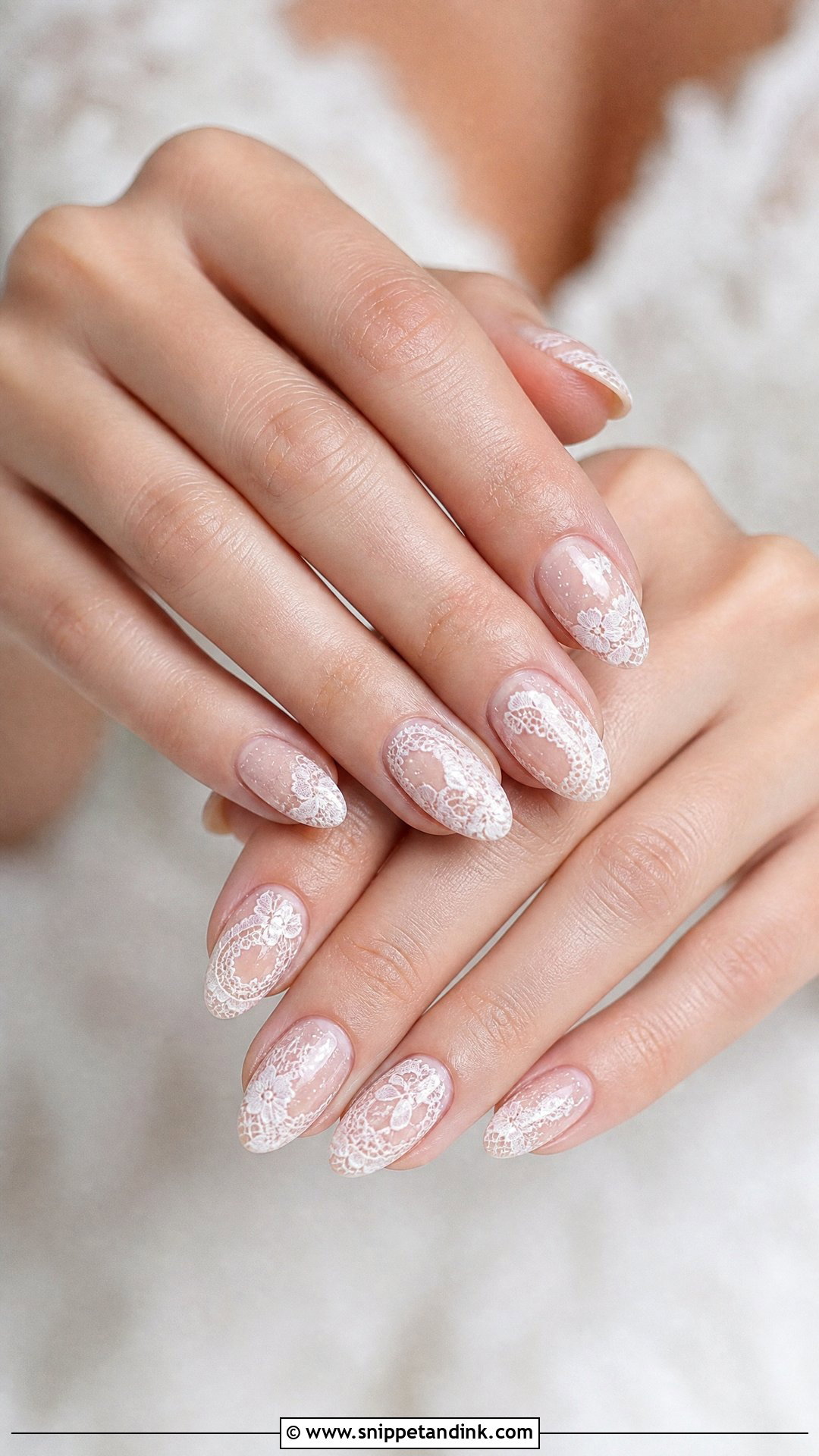 Lace Wedding Nails - Snippet and Ink - 25 Wedding Nails 2025
