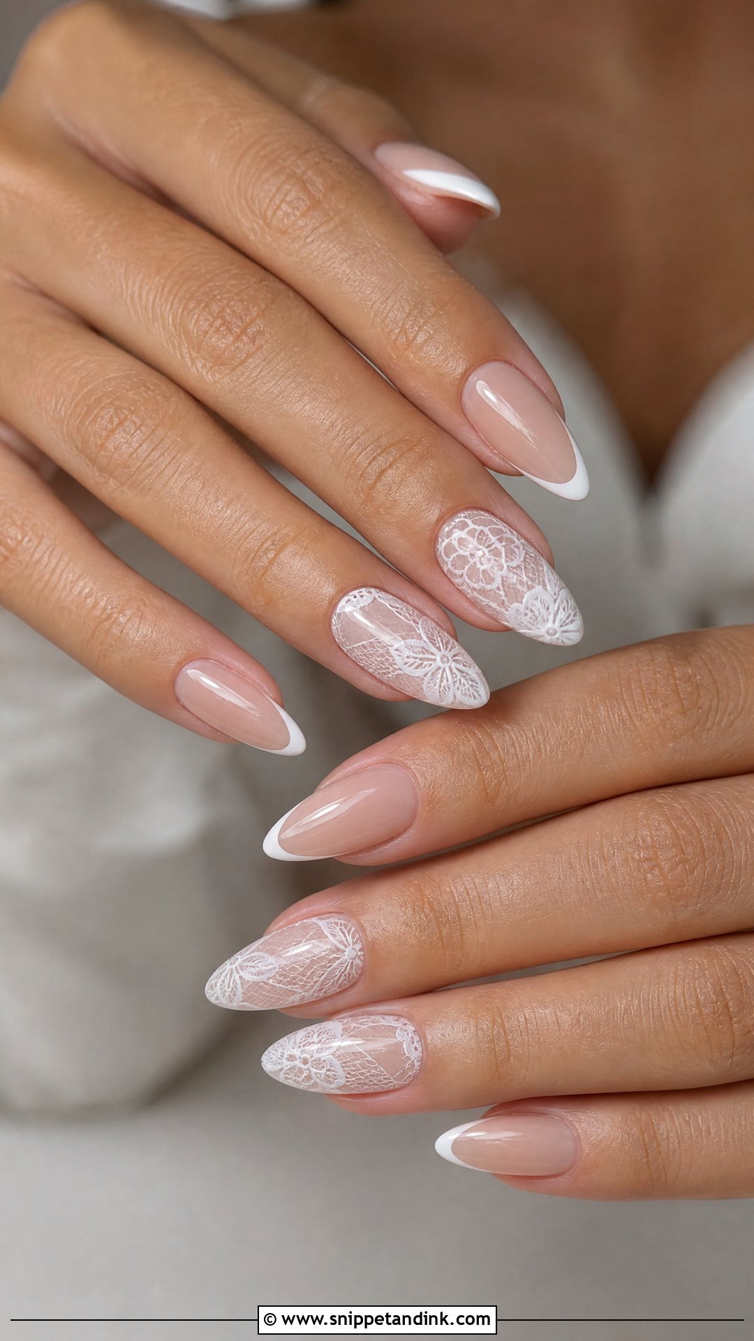Lace Wedding Nails - Snippet and Ink - 25 Wedding Nail Ideas for the Bride