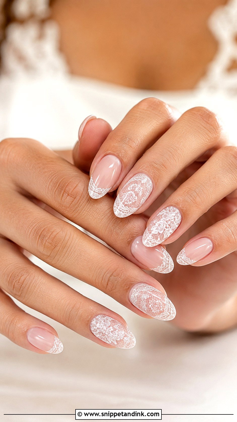 Lace Wedding Nails - Snippet and Ink - 30 Classic Wedding Nails