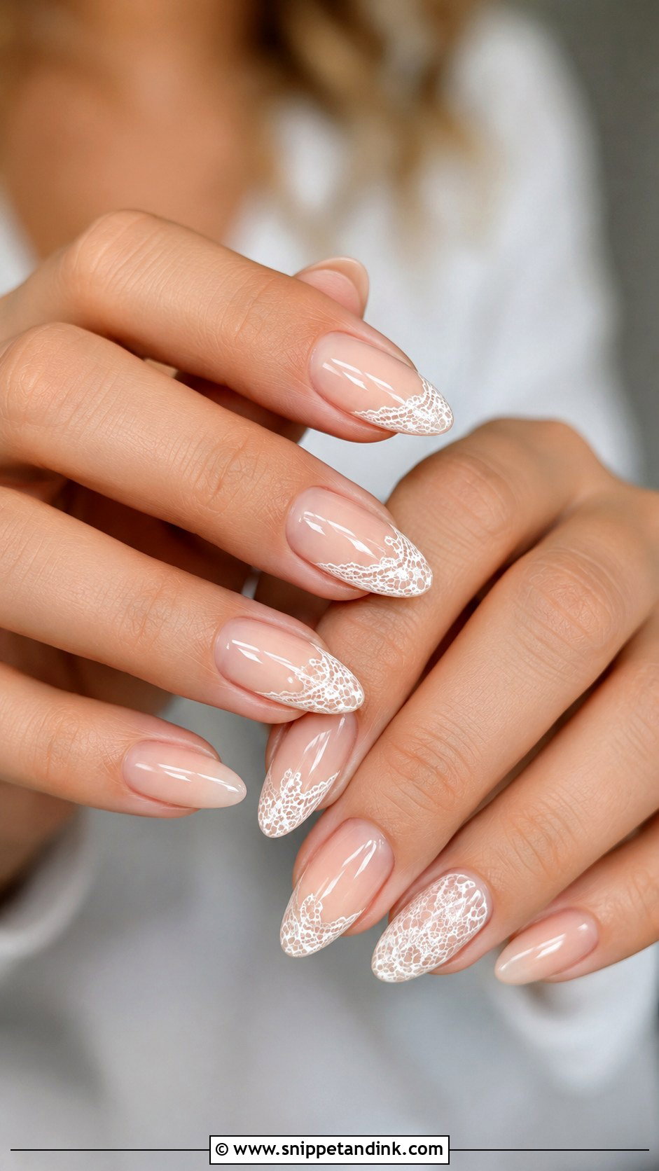 Lace Wedding Nails - Snippet and Ink - 30 Elegant Wedding Nails for Bride