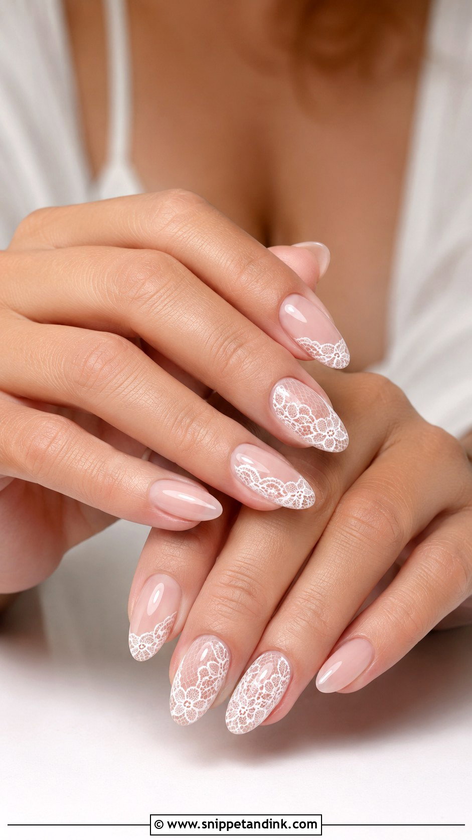 Lace Wedding Nails - Snippet and Ink - 20 Cute Nails for a Wedding