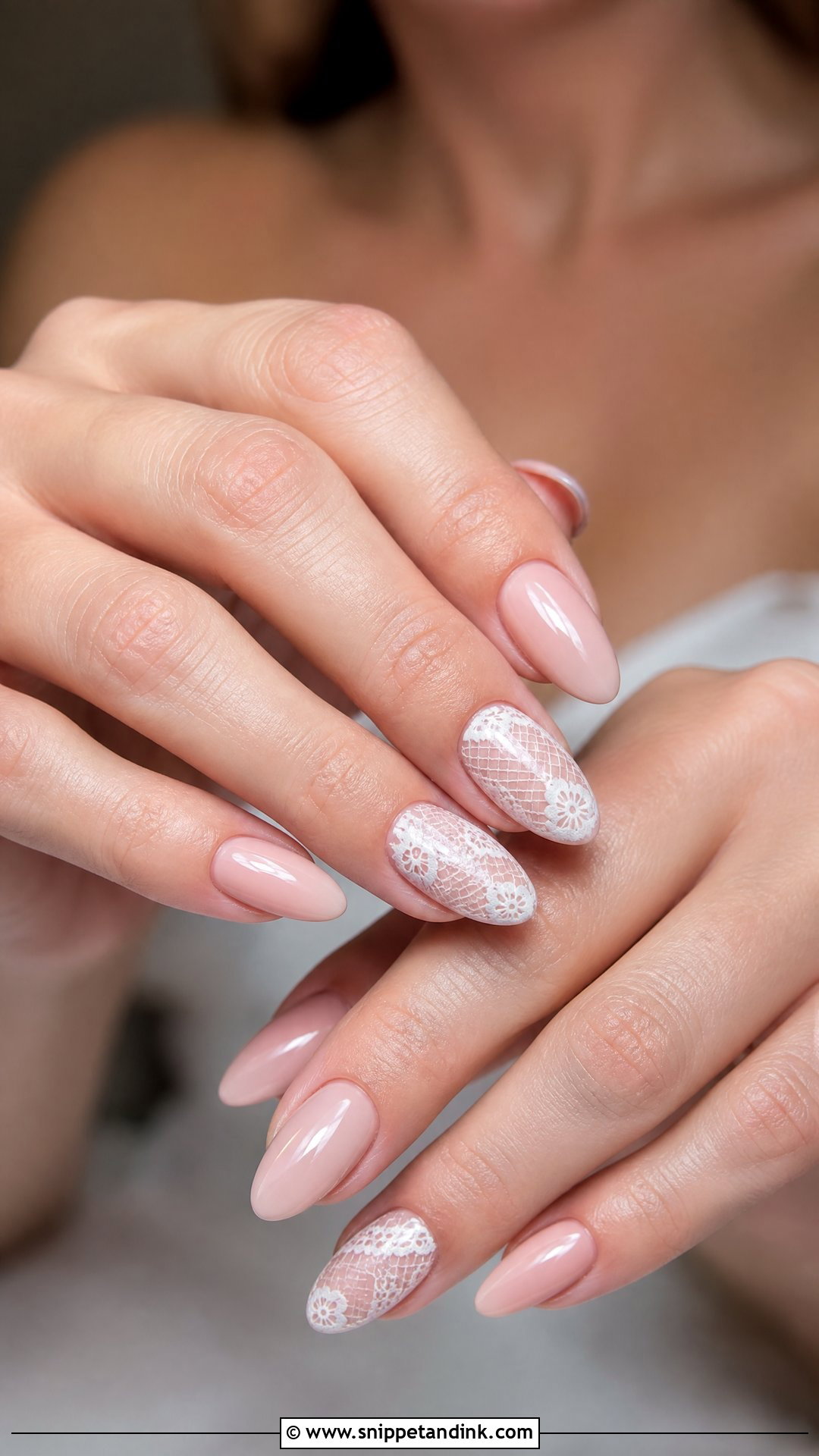Lace Wedding Nails - Snippet and Ink - 35 Wedding Nails Design