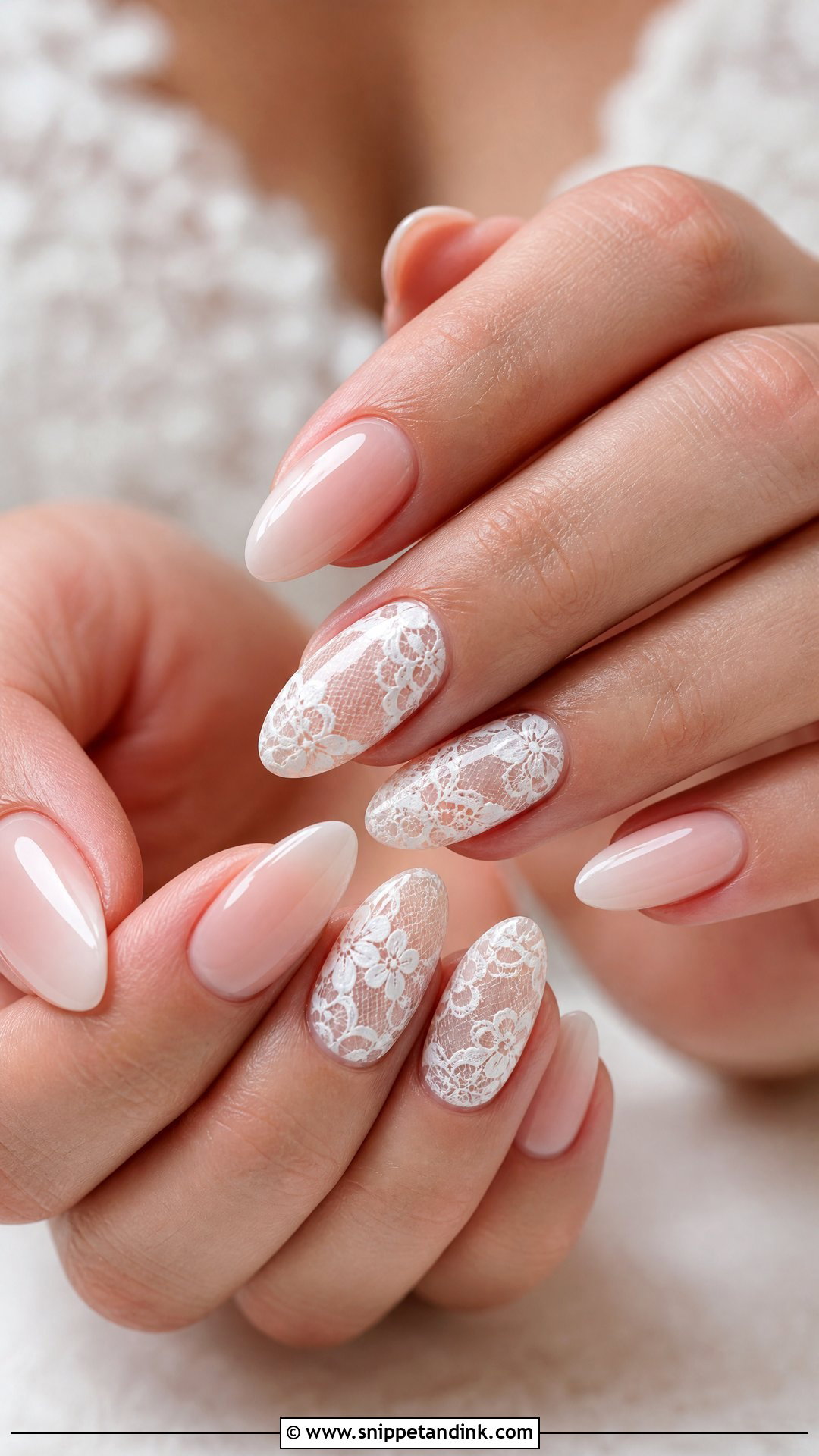 Lace Wedding Nails - Snippet and Ink - 35 Wedding Nails for Bride
