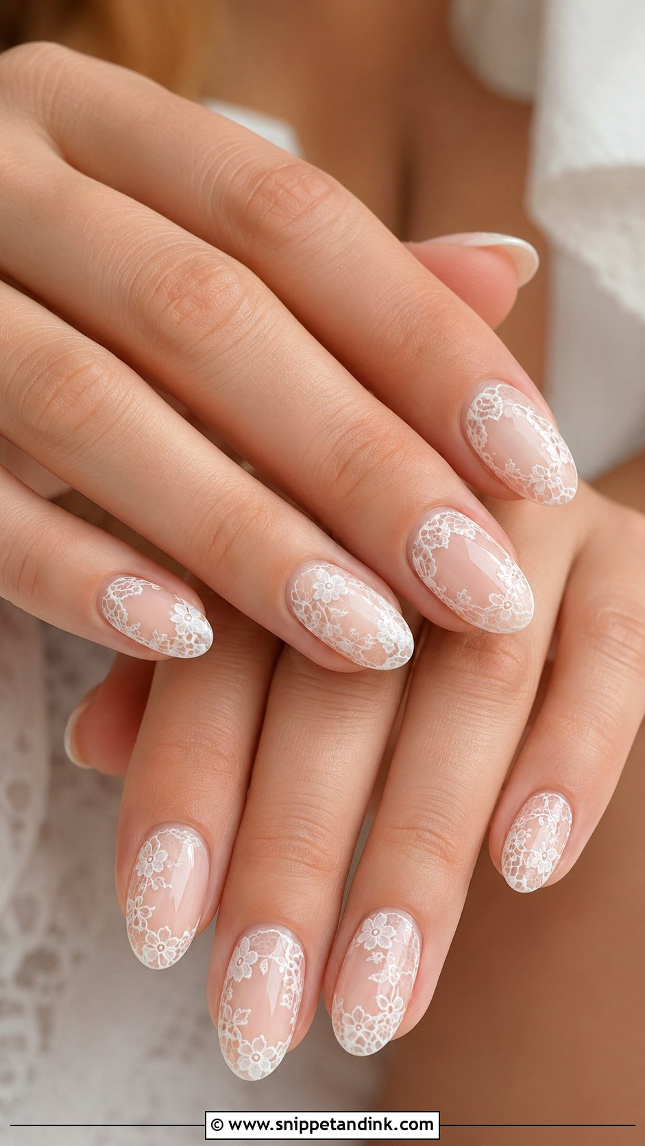 Lace Wedding Nails And Toes - Snippet and Ink - 20 Wedding Nails and Toes