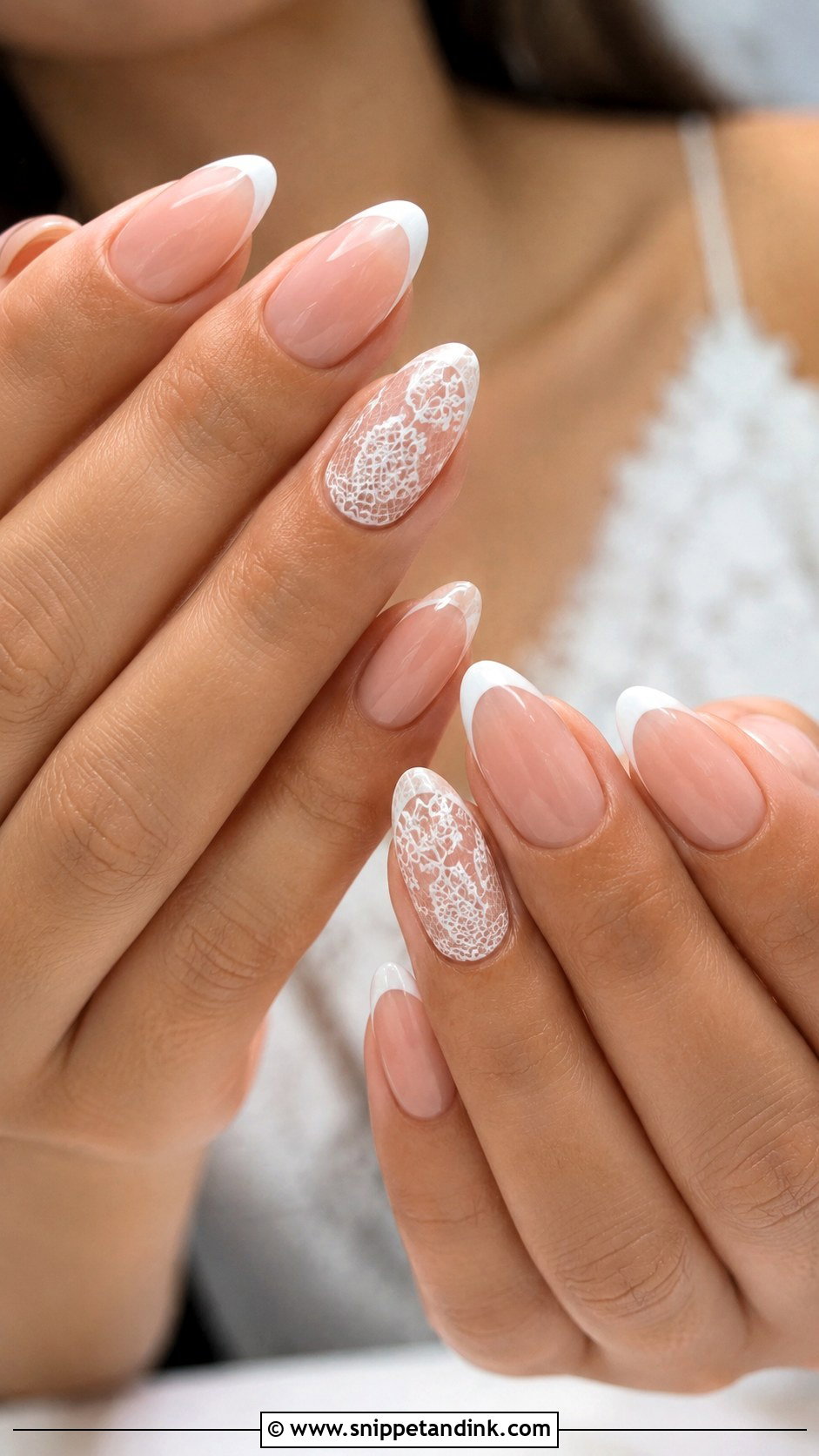 Lace Wedding Nails For Bride - Snippet and Ink - 20 Cute Wedding Nails the Bride