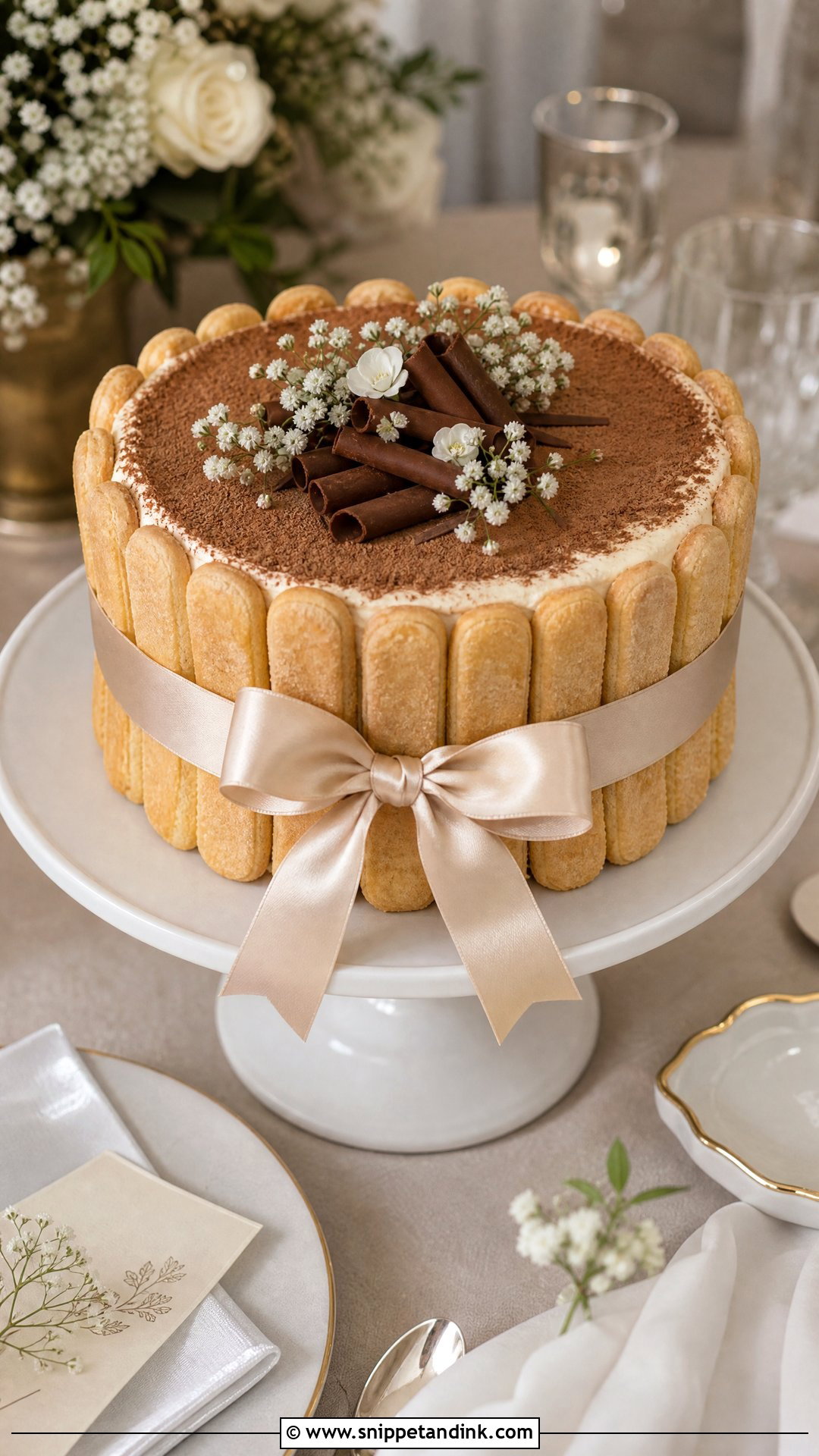 Ladyfinger Tiramisu Wedding Cake - Snippet and Ink - 25 Tiramisu Wedding Cake Ideas