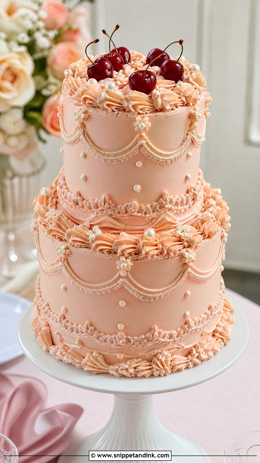 Lambeth Tiered Wedding Cake - Snippet and Ink - 20 Tier Cake Designs for Wedding