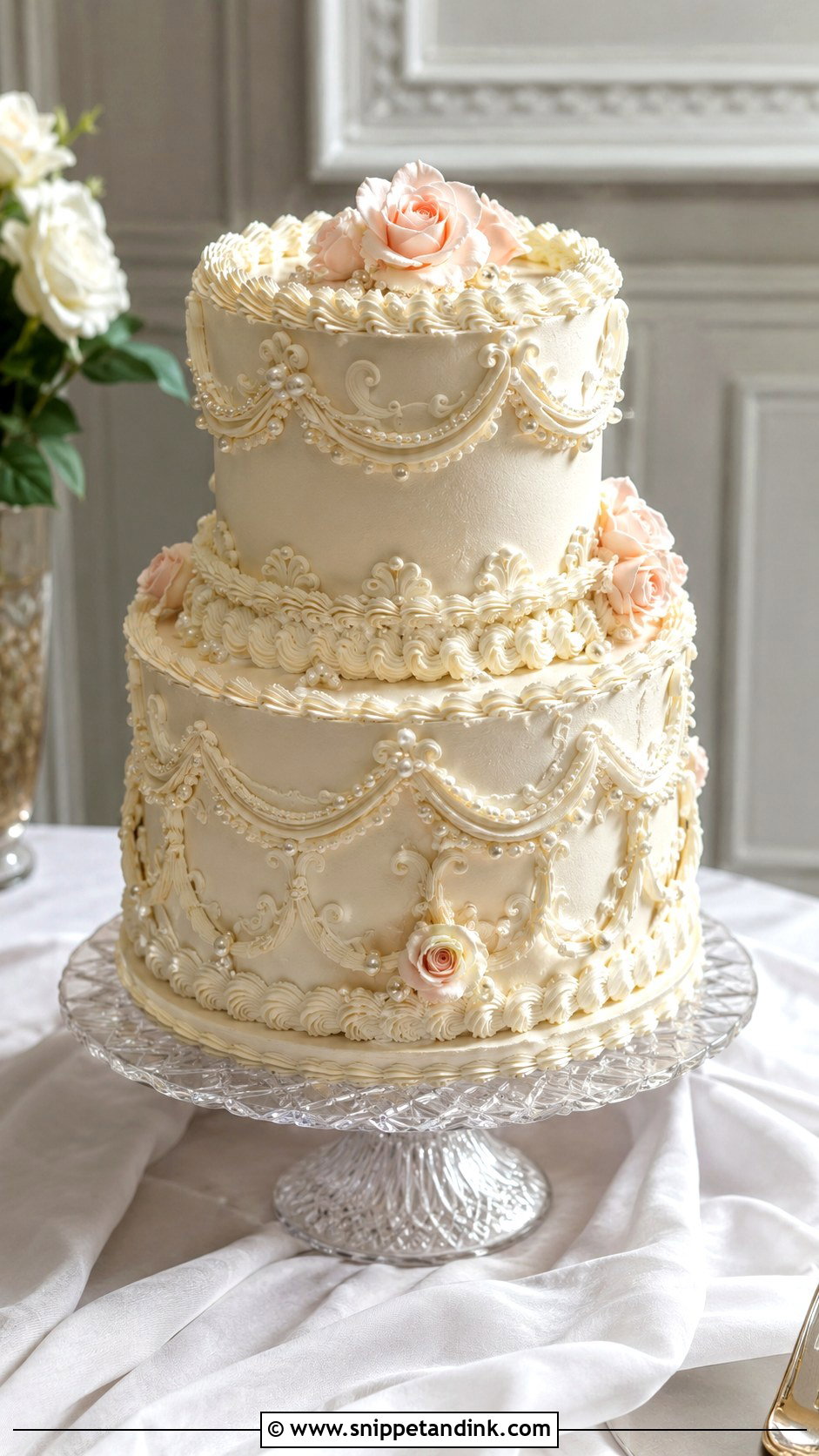 Lambeth Wedding Cake - Snippet and Ink - 20 Sophisticated Wedding Cake Ideas