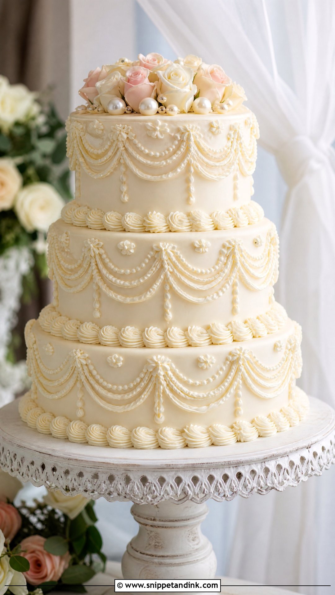 Lambeth Wedding Cake - Snippet and Ink - 20 Vintage Wedding Cakes