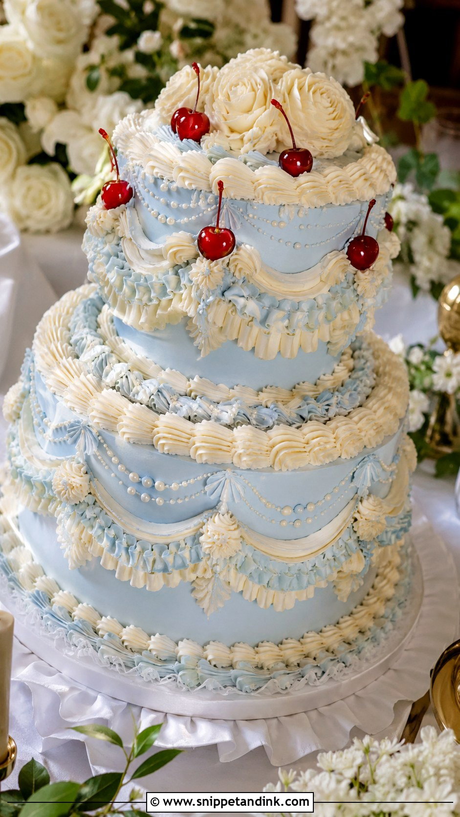 Lambeth Wedding Cake - Snippet and Ink - 20 Wedding Cake Chart