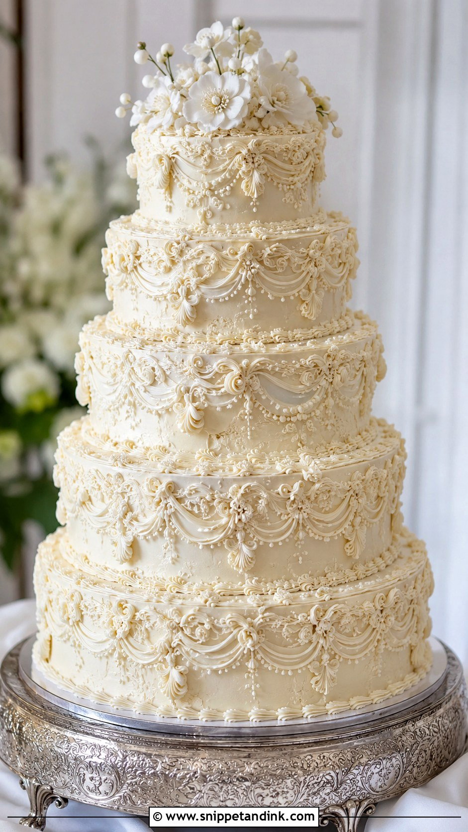 Lambeth Wedding Cake - Snippet and Ink - 20 Wedding Cake Decorating Techniques