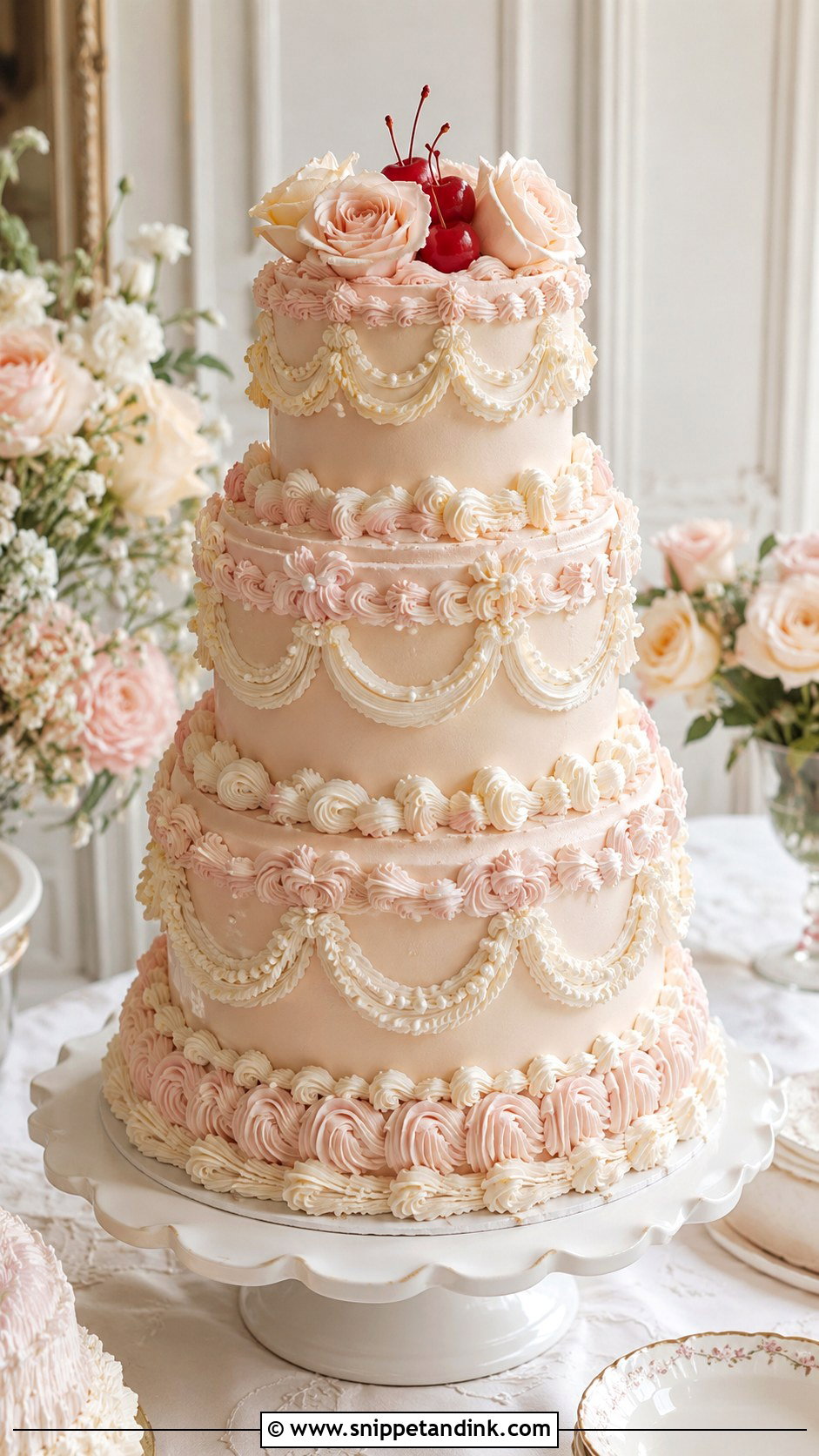 Lambeth Wedding Cake - Snippet and Ink - 20 Display Cake Ideas for Wedding