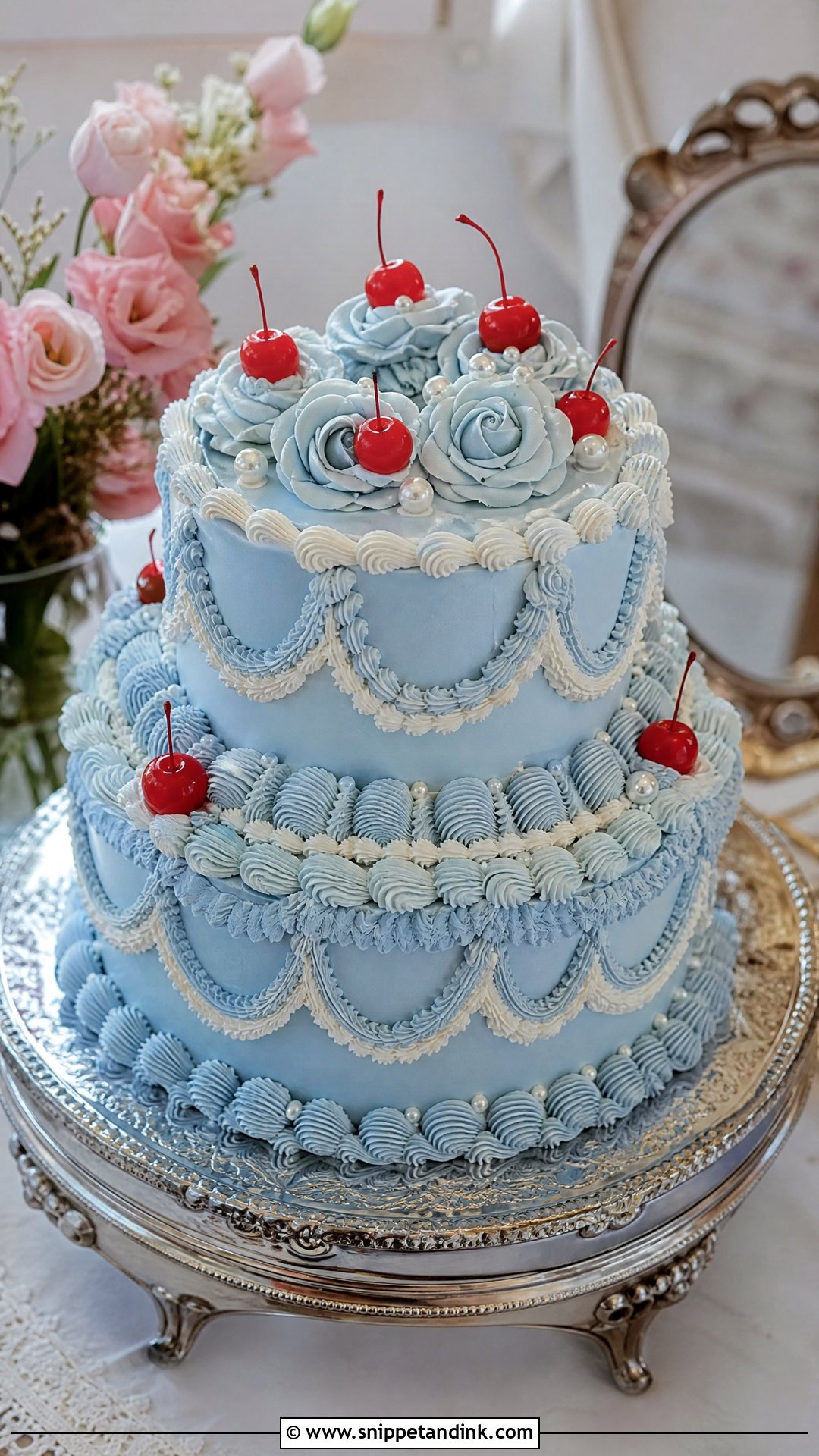 Lambeth Wedding Cake - Snippet and Ink - 20 Whimsical Wedding Cakes