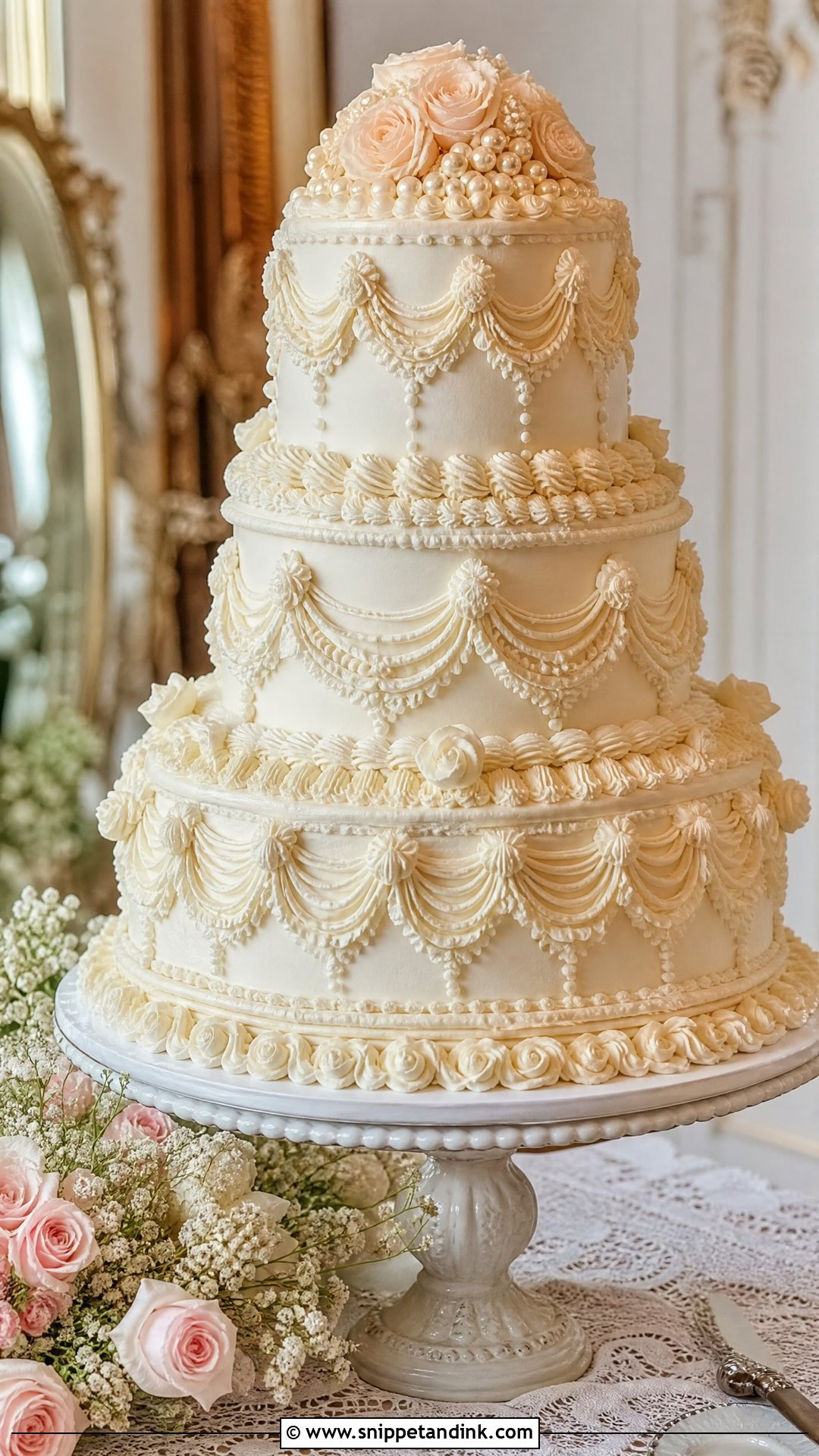 Lambeth Wedding Cake - Snippet and Ink - 25 Luxury Wedding Cake Ideas