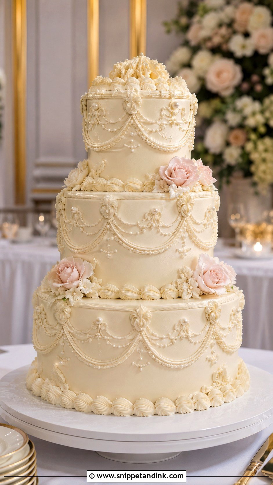 Lambeth Wedding Cake - Snippet and Ink - 20 Elegant Royal Wedding Cakes