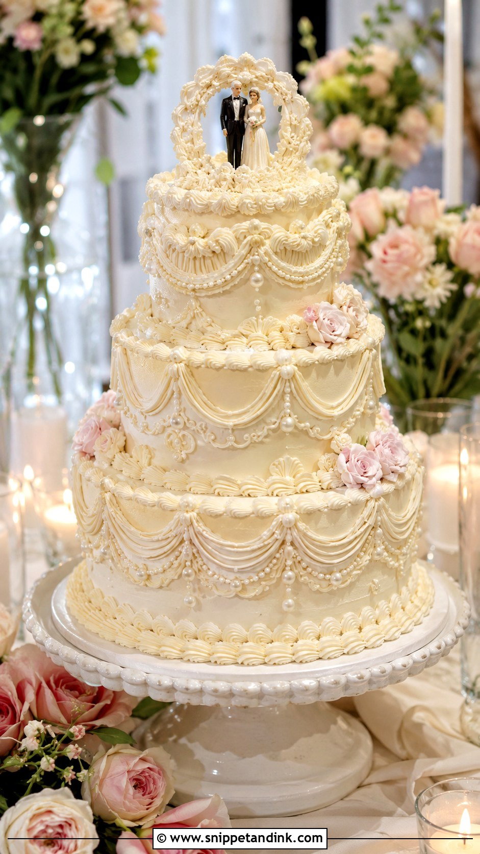Lambeth Wedding Cake - Snippet and Ink - 20 Extravagant Wedding Cakes