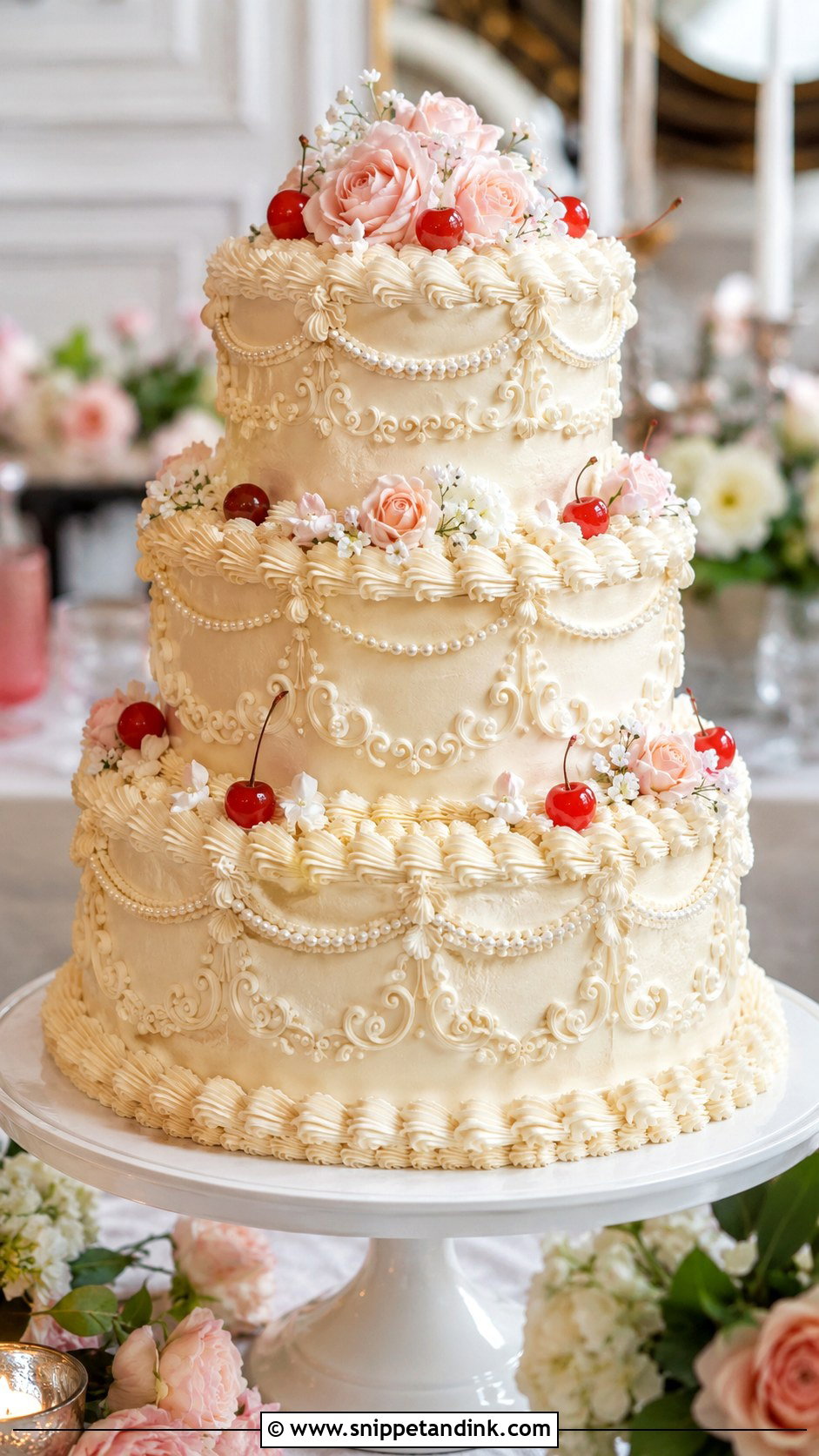 Lambeth Wedding Cake - Snippet and Ink - 20 Fancy Wedding Cakes