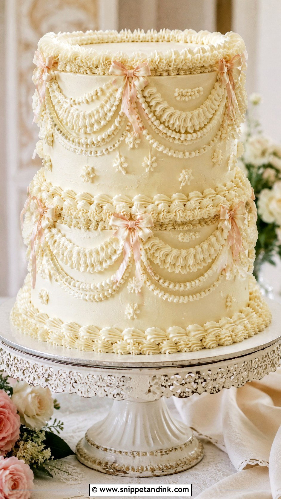 Lambeth Wedding Cake - Snippet and Ink - 20 Non Tiered Wedding Cake Ideas