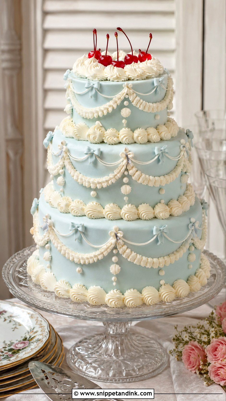 Lambeth Wedding Cake Top - Snippet and Ink - 25 Wedding Cake Tops