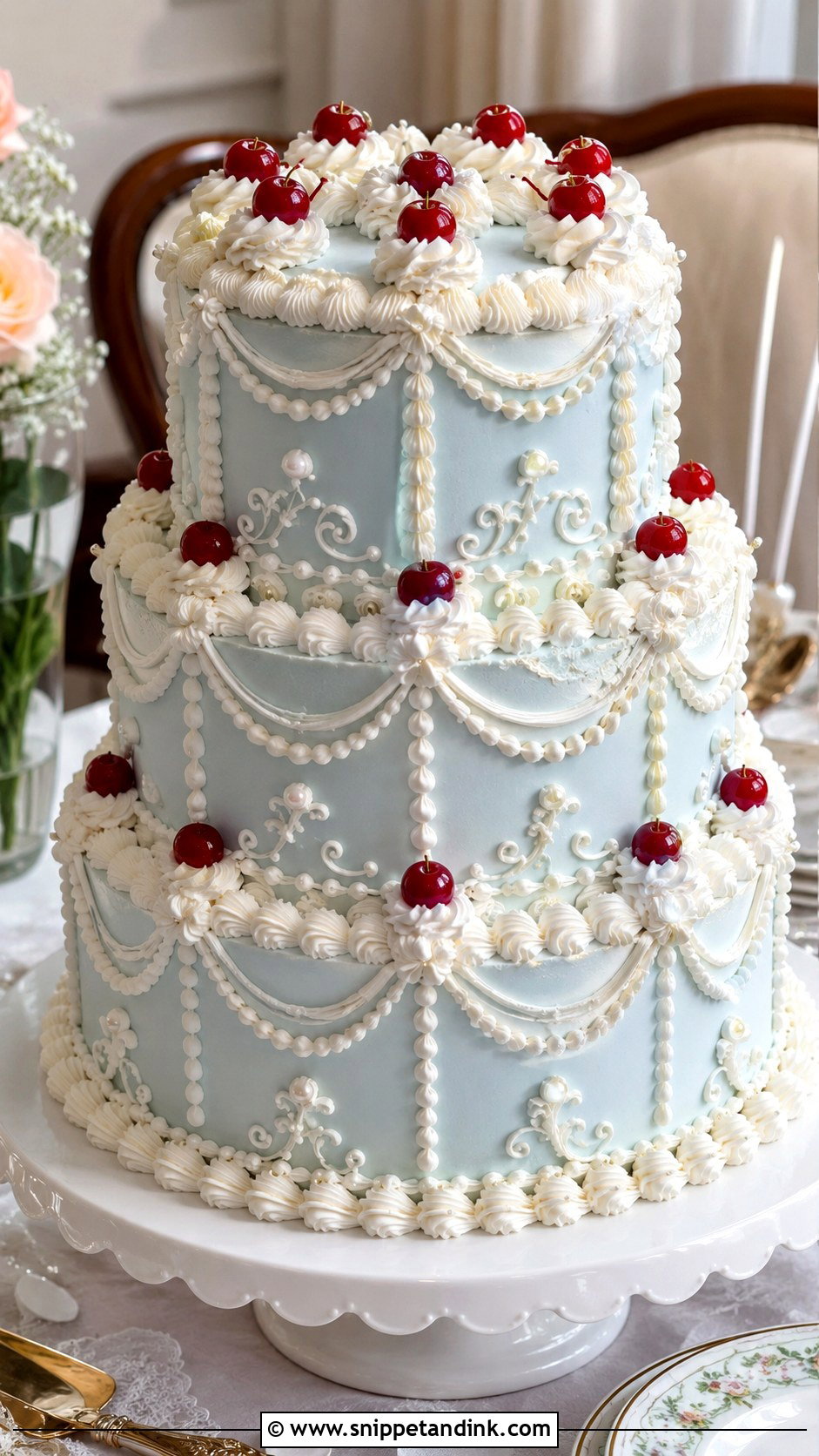 Lambeth Wedding Cake - Snippet and Ink - 20 Cakes with Pictures for Wedding
