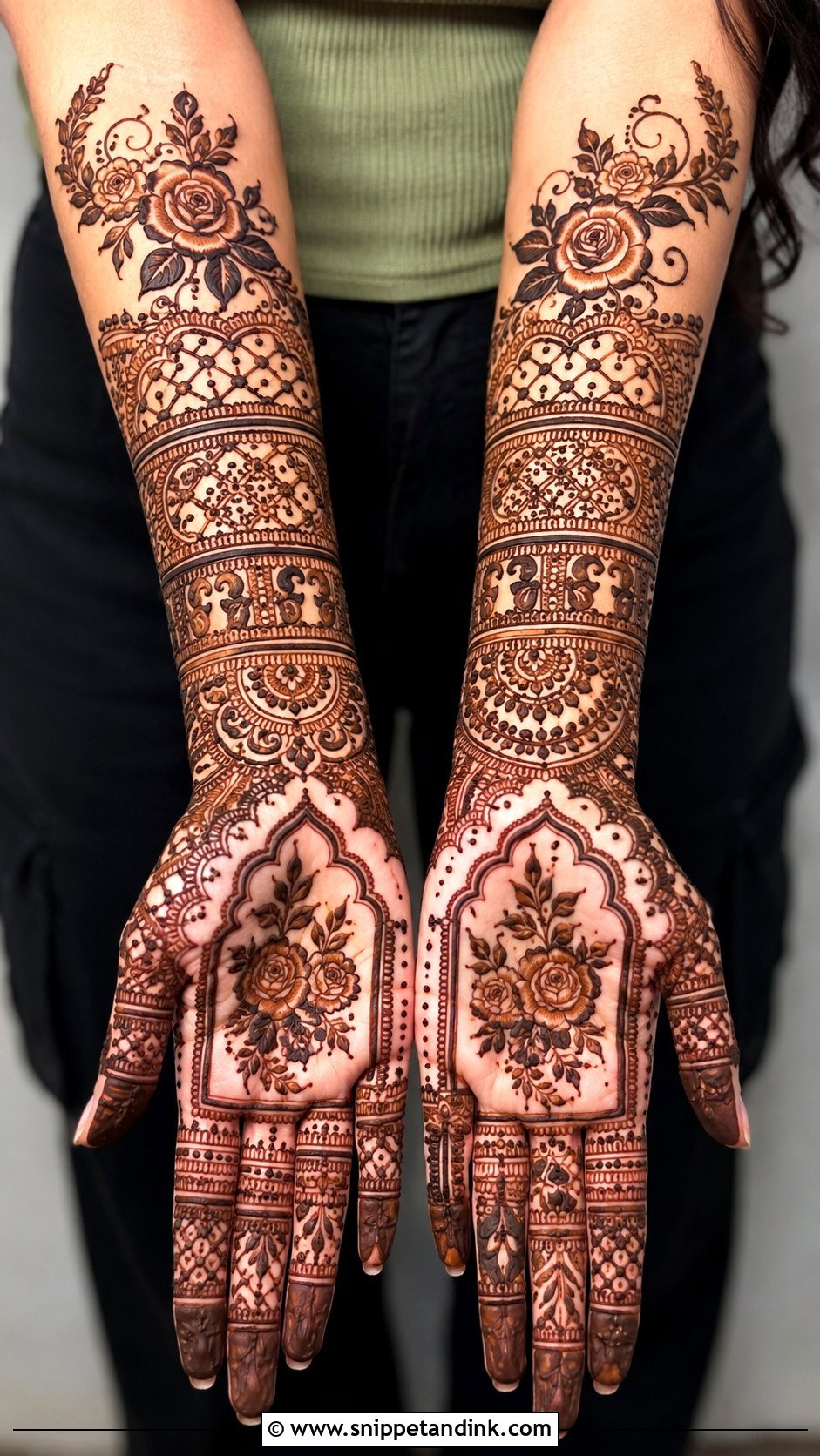 Latest Front Hand Mehndi Design - Snippet and Ink - 35 Trendy Front Hand Mehndi Designs