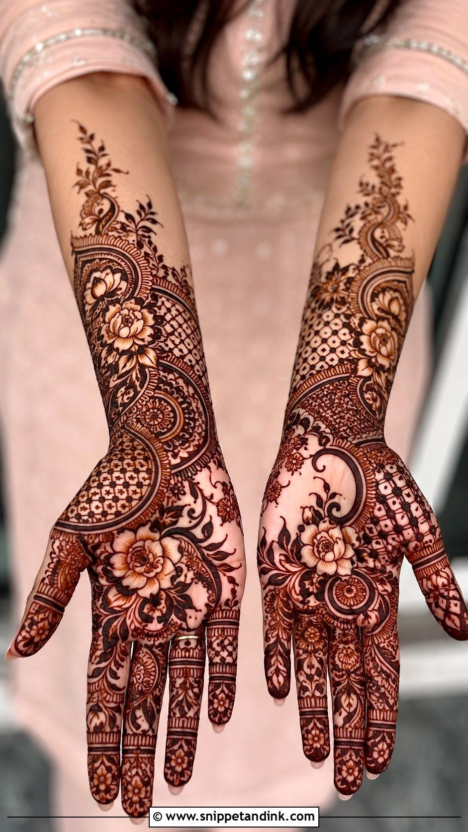 Latest Front Hand Mehndi Design - Snippet and Ink - 35 Beautiful Front Hand Mehndi Design Ideas