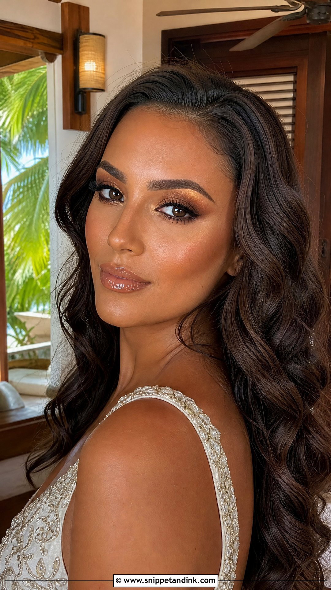 Latina Bronzed Wedding Makeup - Snippet and Ink - 20 Latina Wedding Makeup Ideas