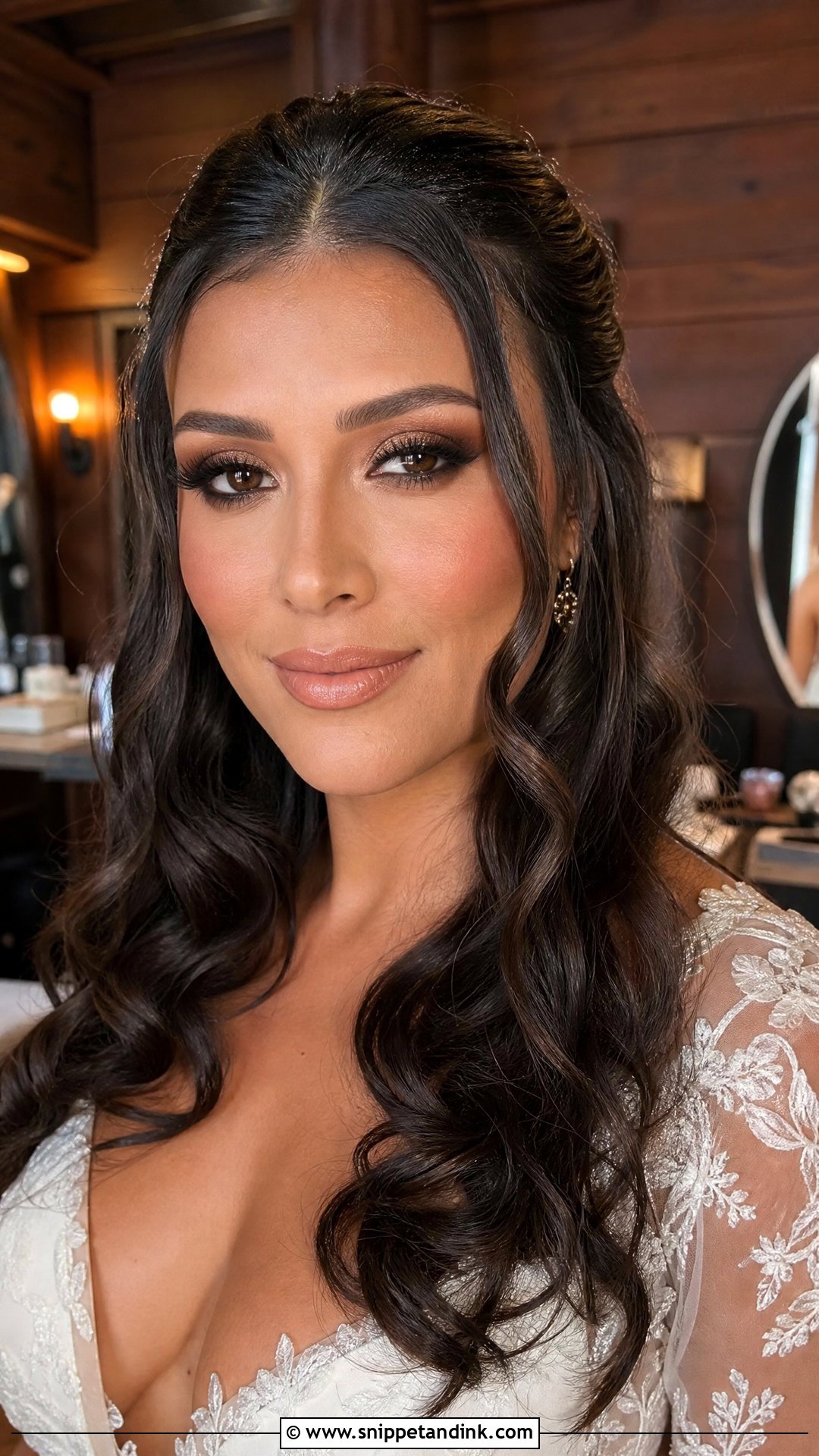 Latina Brown Smokey Wedding Makeup - Snippet and Ink - 20 Latina Wedding Makeup Ideas