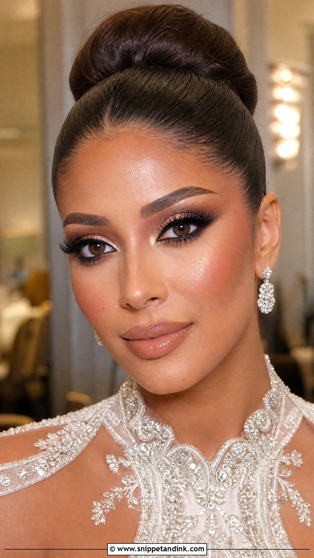 Latina Full Glam Wedding Makeup - Snippet and Ink - 20 Latina Wedding Makeup Ideas