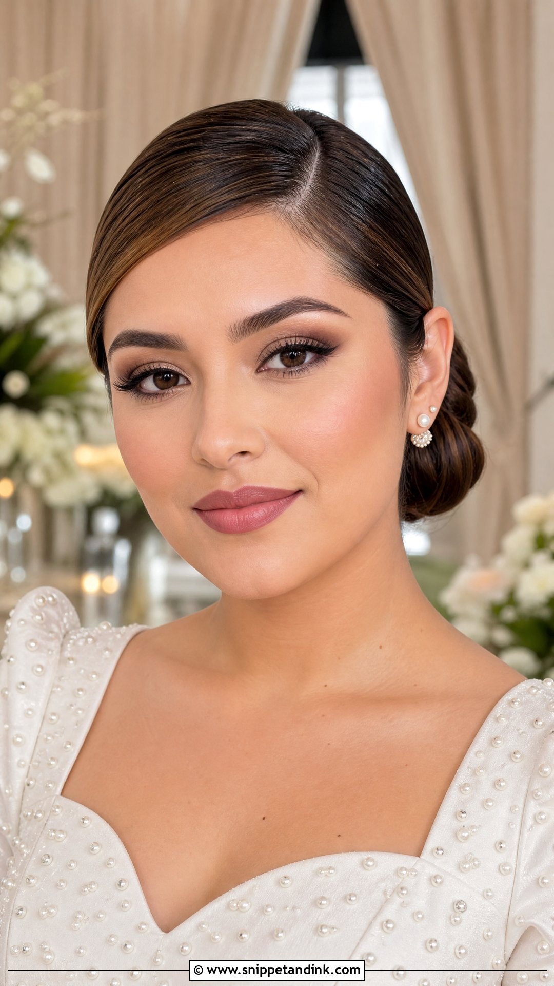 Latina Matte Bridal Makeup - Snippet and Ink - 20 Latina Bridal Makeup Ideas
