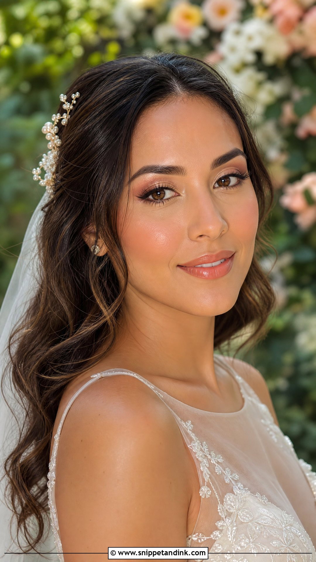 Latina Peach Bridal Makeup - Snippet and Ink - 20 Latina Bridal Makeup Ideas