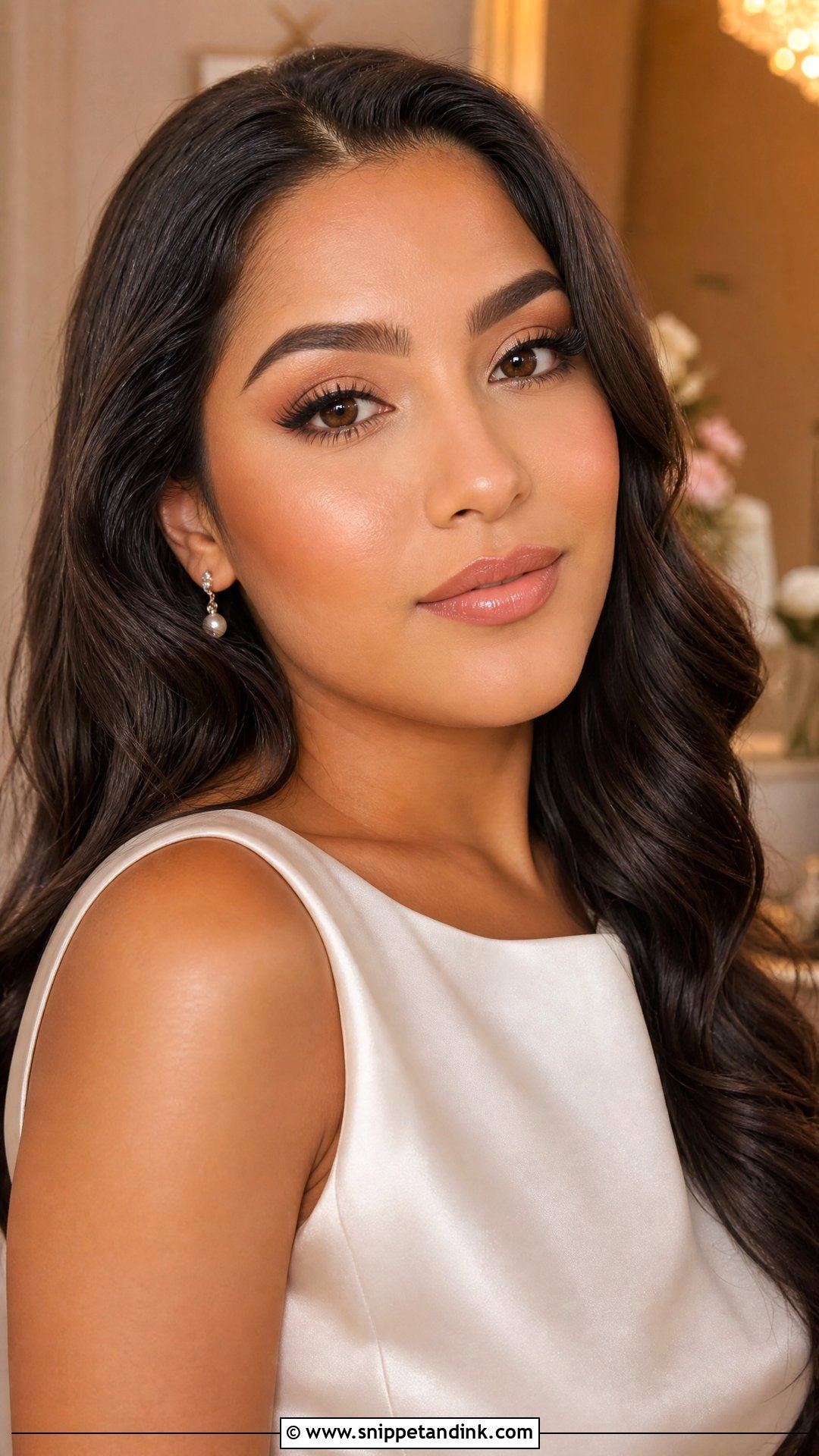 Latte Bridal Makeup For Brown Eyes - Snippet and Ink - 25 Glowy Bridal Makeup for Brown Eyes
