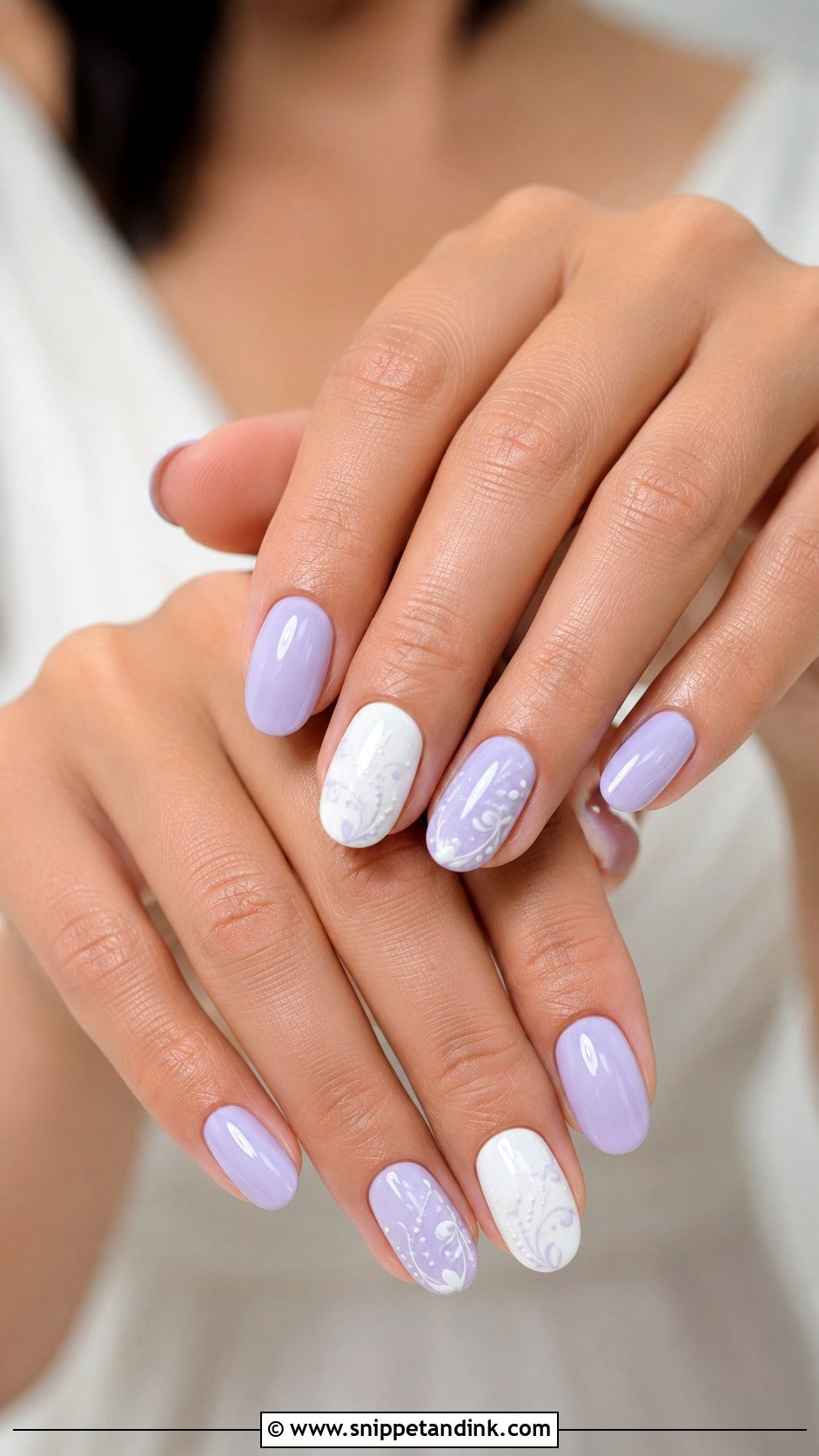 Lavender And White Wedding Nails - Snippet and Ink - 20 Lavender Wedding Nails