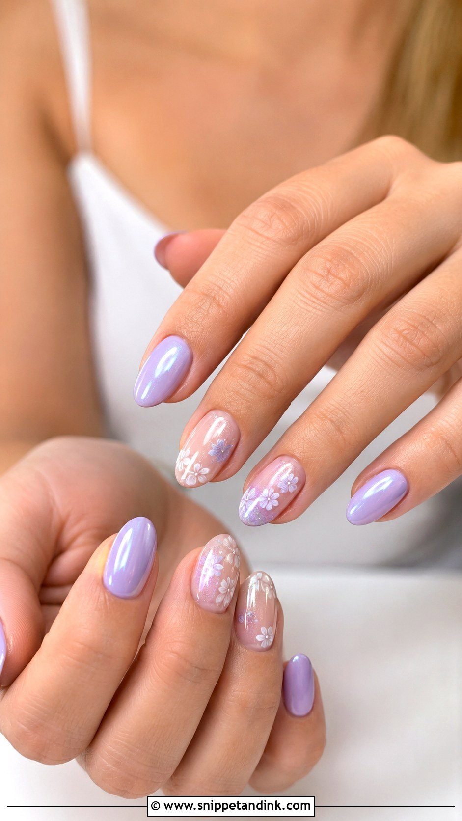 Lavender Bachelorette Nails For Bride - Snippet and Ink - 30 Bachelorette Nails the Bride