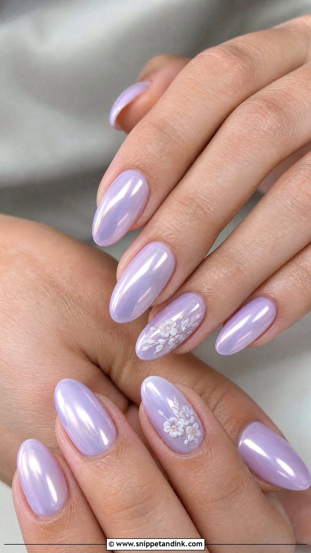 Lavender Beach Wedding Nails - Snippet and Ink - 25 Beach Wedding Nails