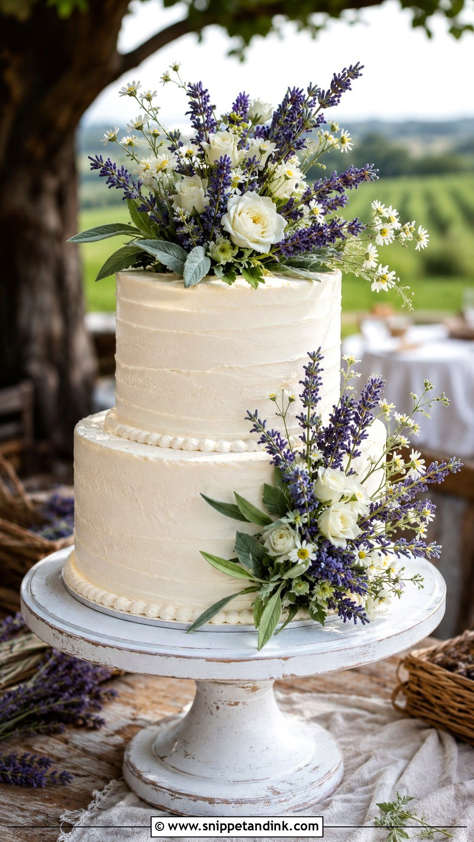 Lavender Bouquet Wedding Cake - Snippet and Ink - 20 Bouquet Cake Design Ideas for Wedding