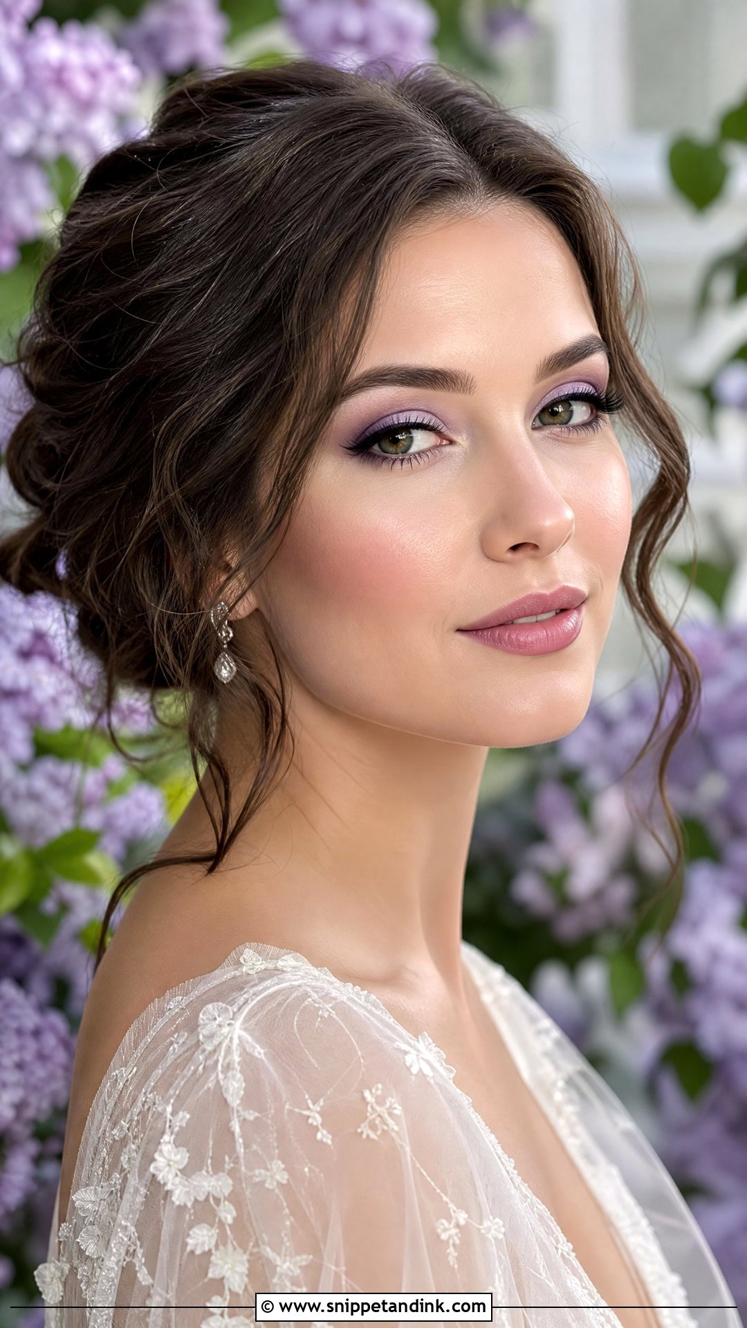 Lavender Bridal Makeup - Snippet and Ink - 25 Ethereal Bridal Makeup Ideas