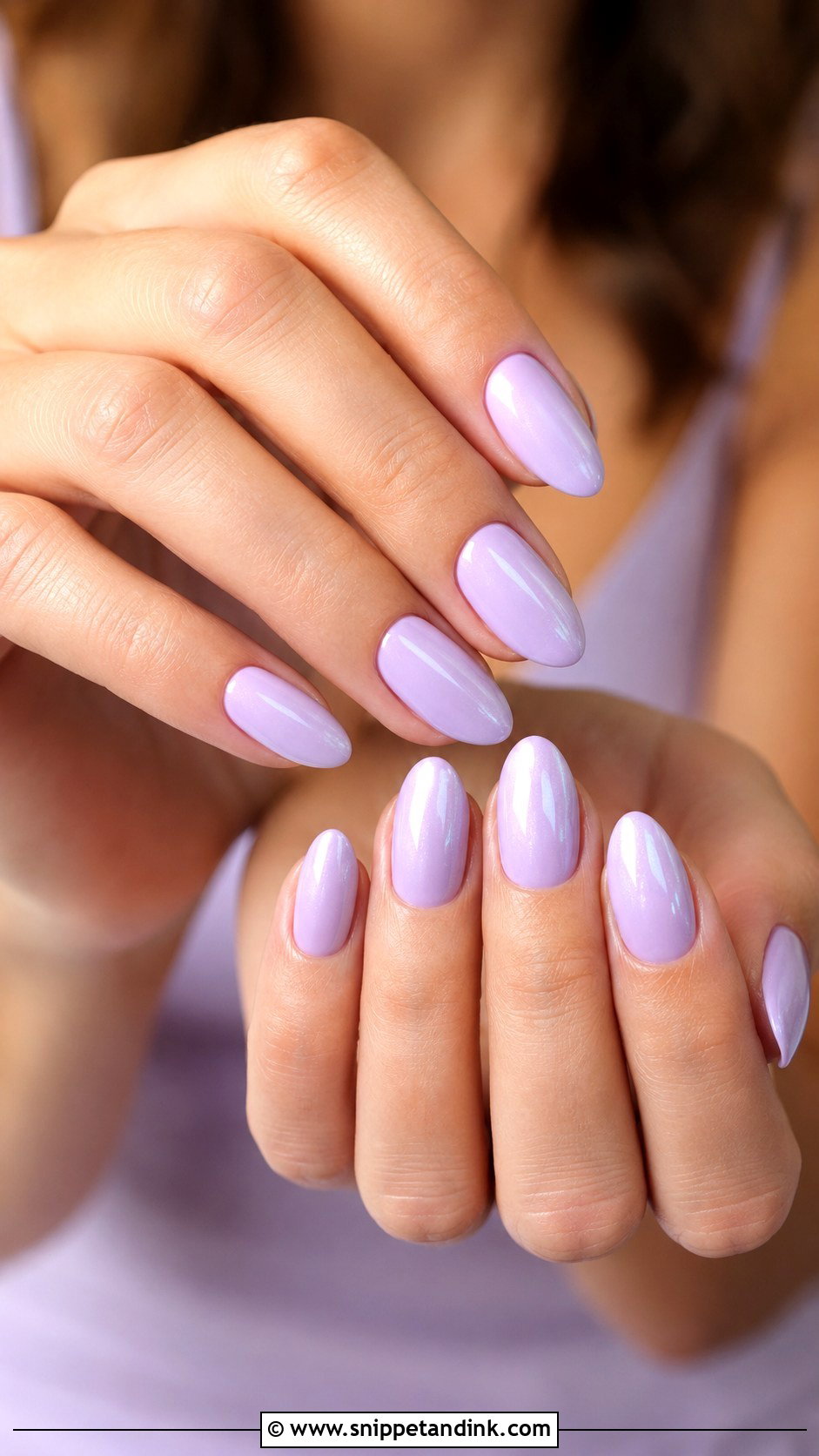 Lavender Bridesmaid Nails - Snippet and Ink - 20 Bridesmaid Nail Designs