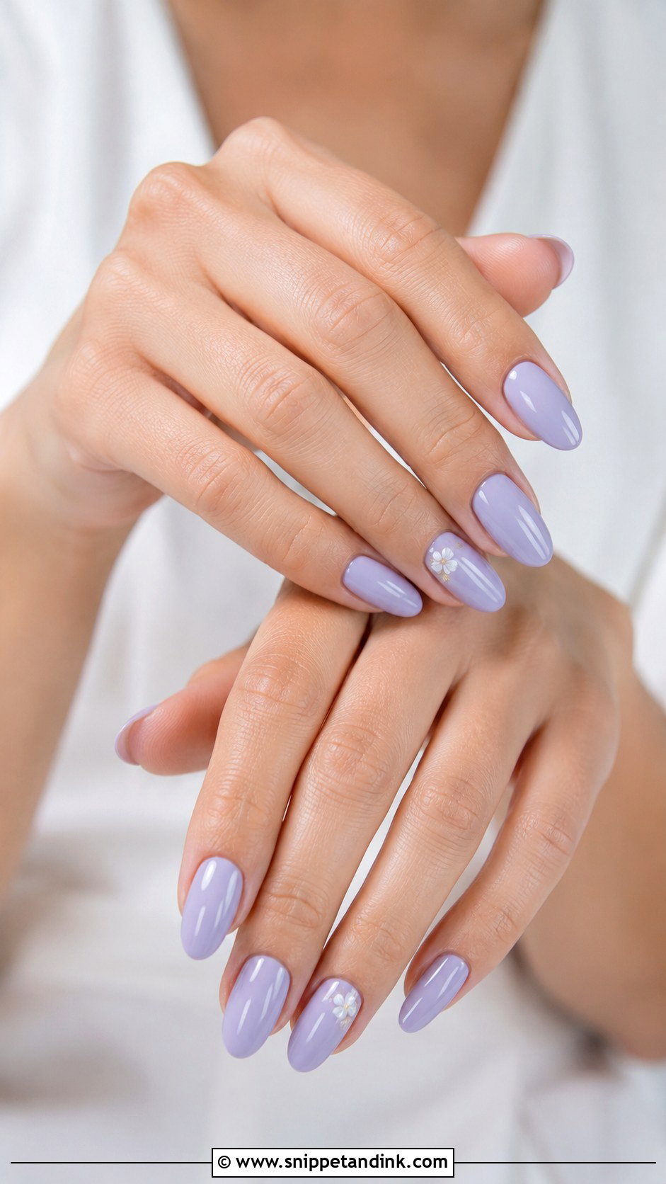 Lavender Bridesmaid Nails - Snippet and Ink - 20 Bridesmaid Wedding Nail Inspo Ideas