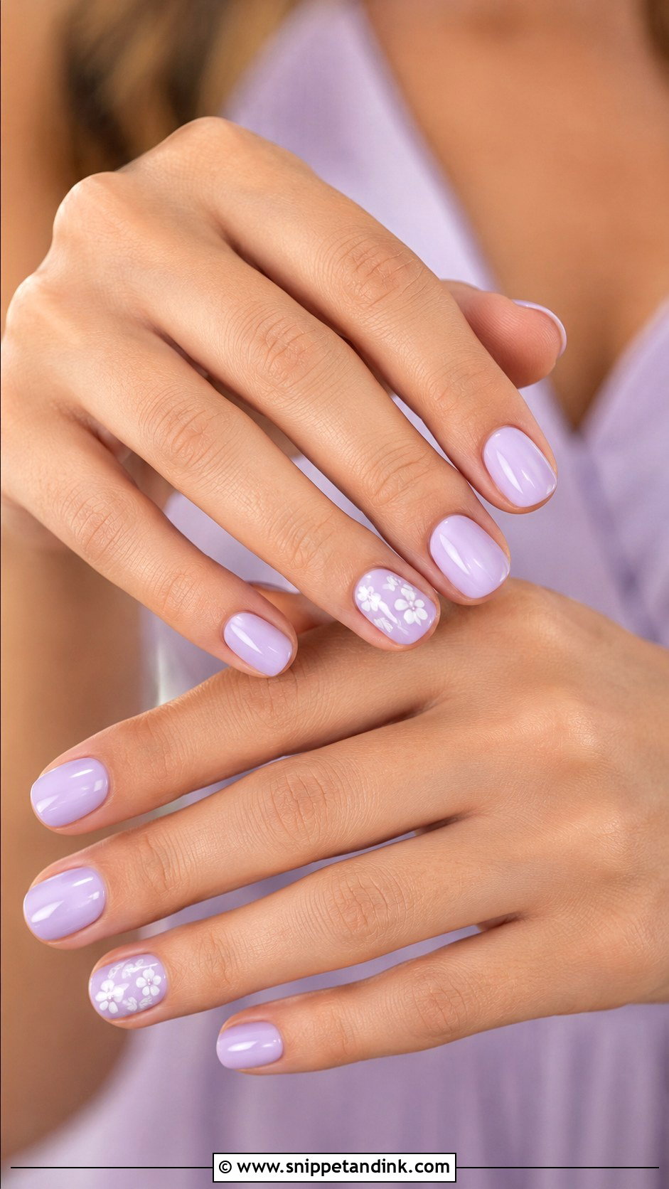 Lavender Bridesmaid Nails - Snippet and Ink - 20 Cute Bridesmaid Wedding Nails