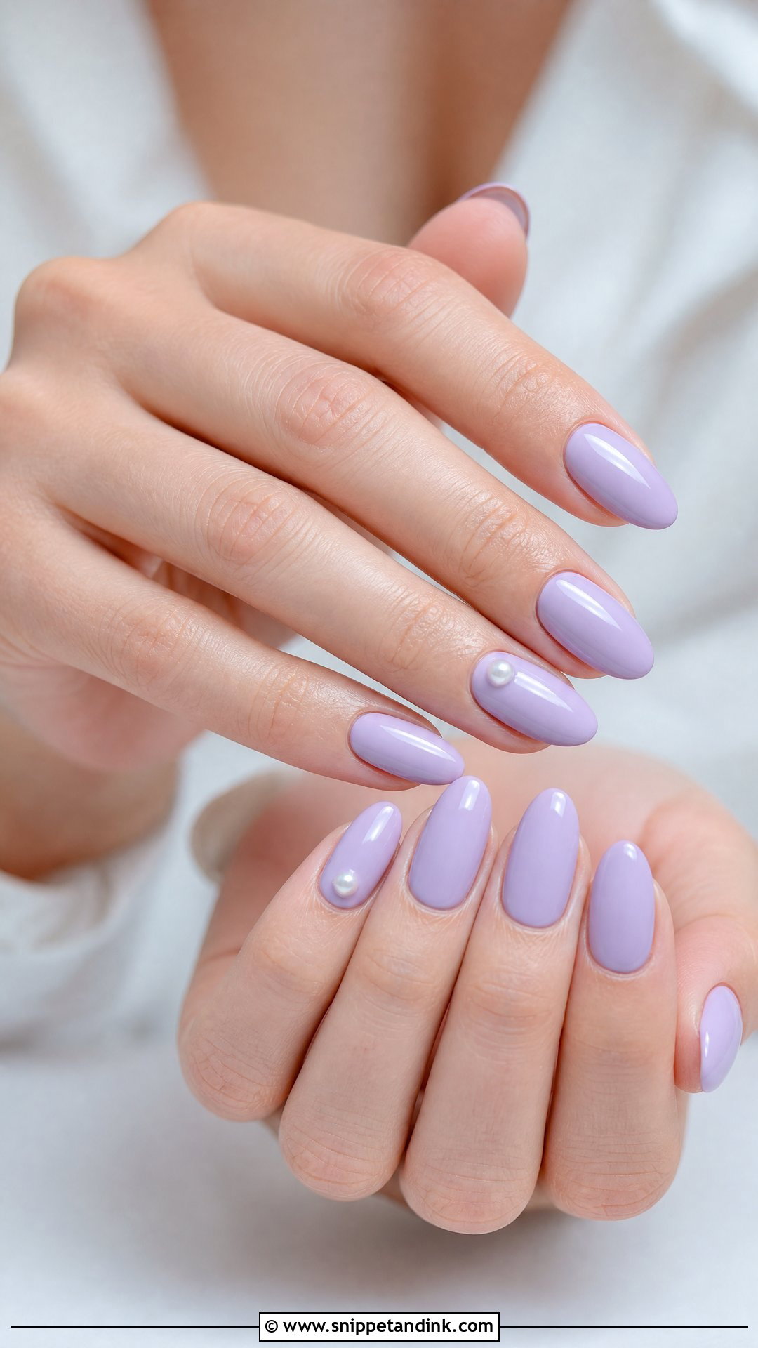 Lavender Bridesmaid Nails - Snippet and Ink - 25 Bridesmaid Wedding Nails Design