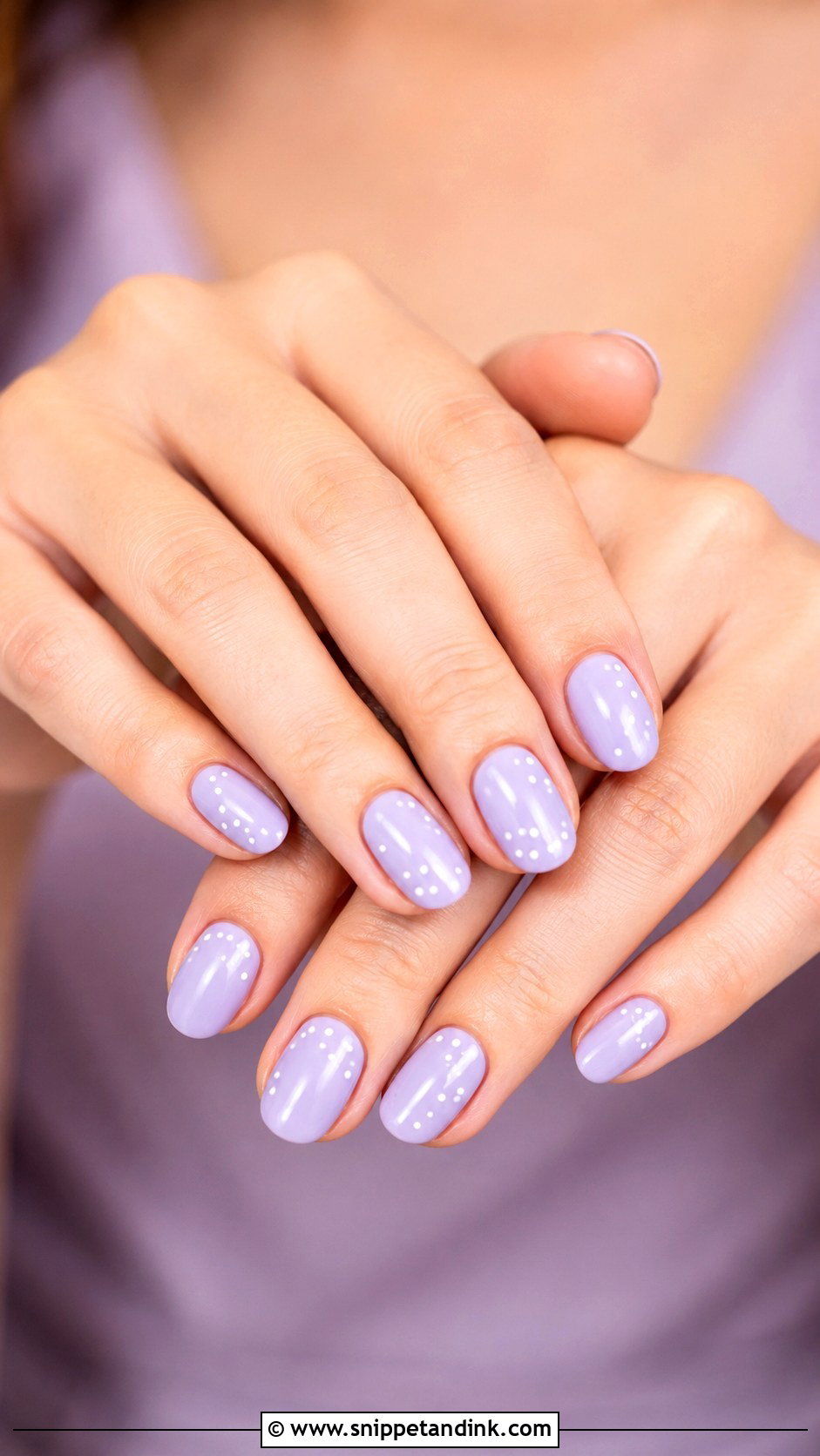 Lavender Bridesmaid Wedding Nails - Snippet and Ink - 20 Bridesmaids Wedding Nails