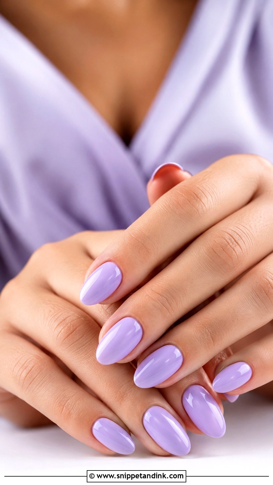 Lavender Bridesmaids Nails - Snippet and Ink - 30 Bridesmaids Nails
