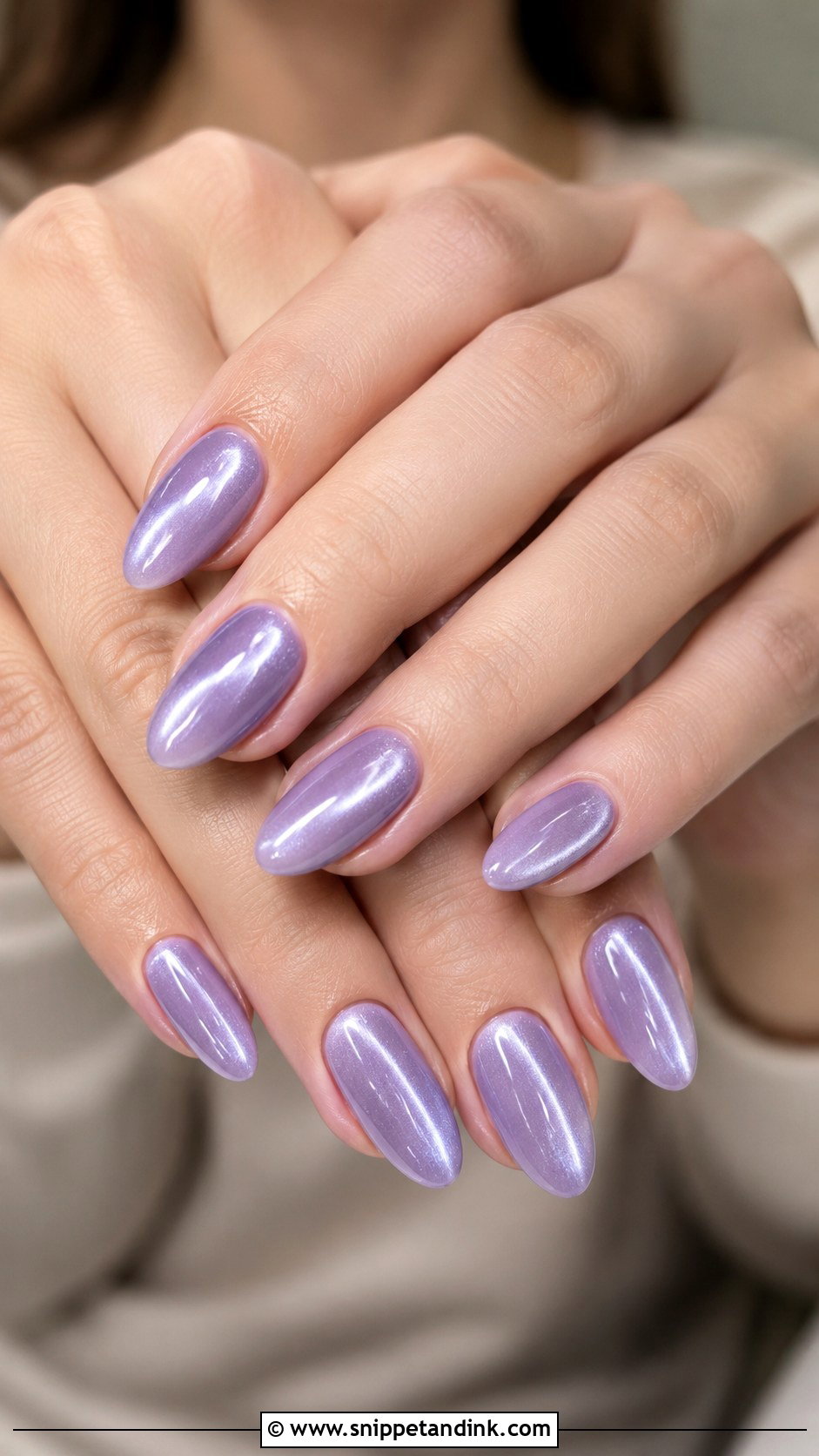 Lavender Cat Eye Wedding Nails - Snippet and Ink - 20 Lavender Wedding Nails