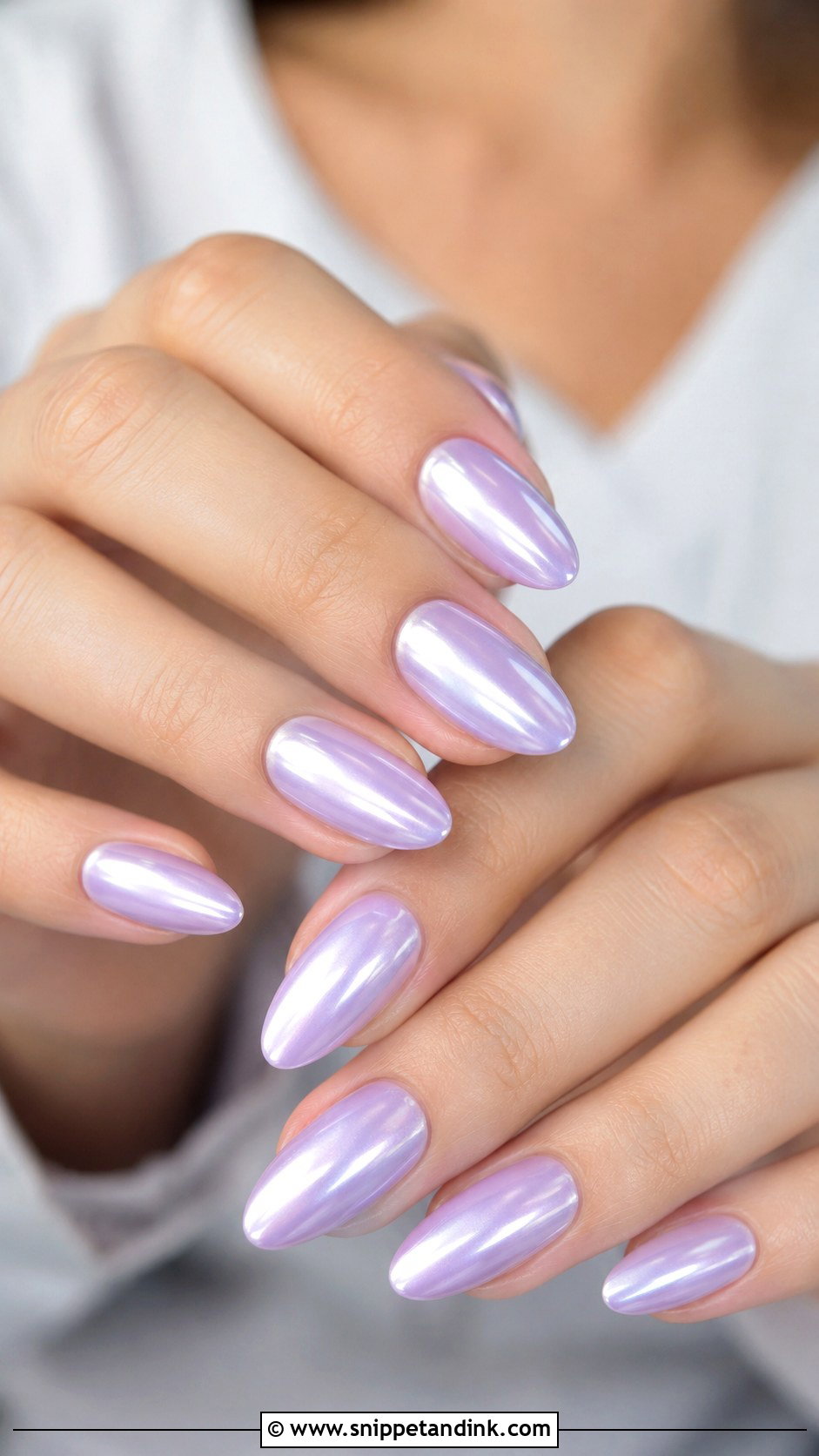 Lavender Chrome Nails - Snippet and Ink - 30 Classy Wedding Guest Nails Ideas