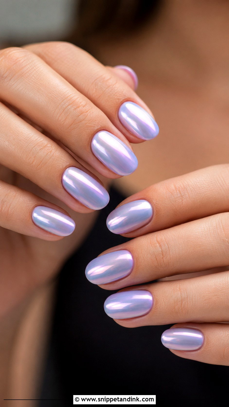 Lavender Chrome Nails - Snippet and Ink - 30 Wedding Guest Nails Ideas