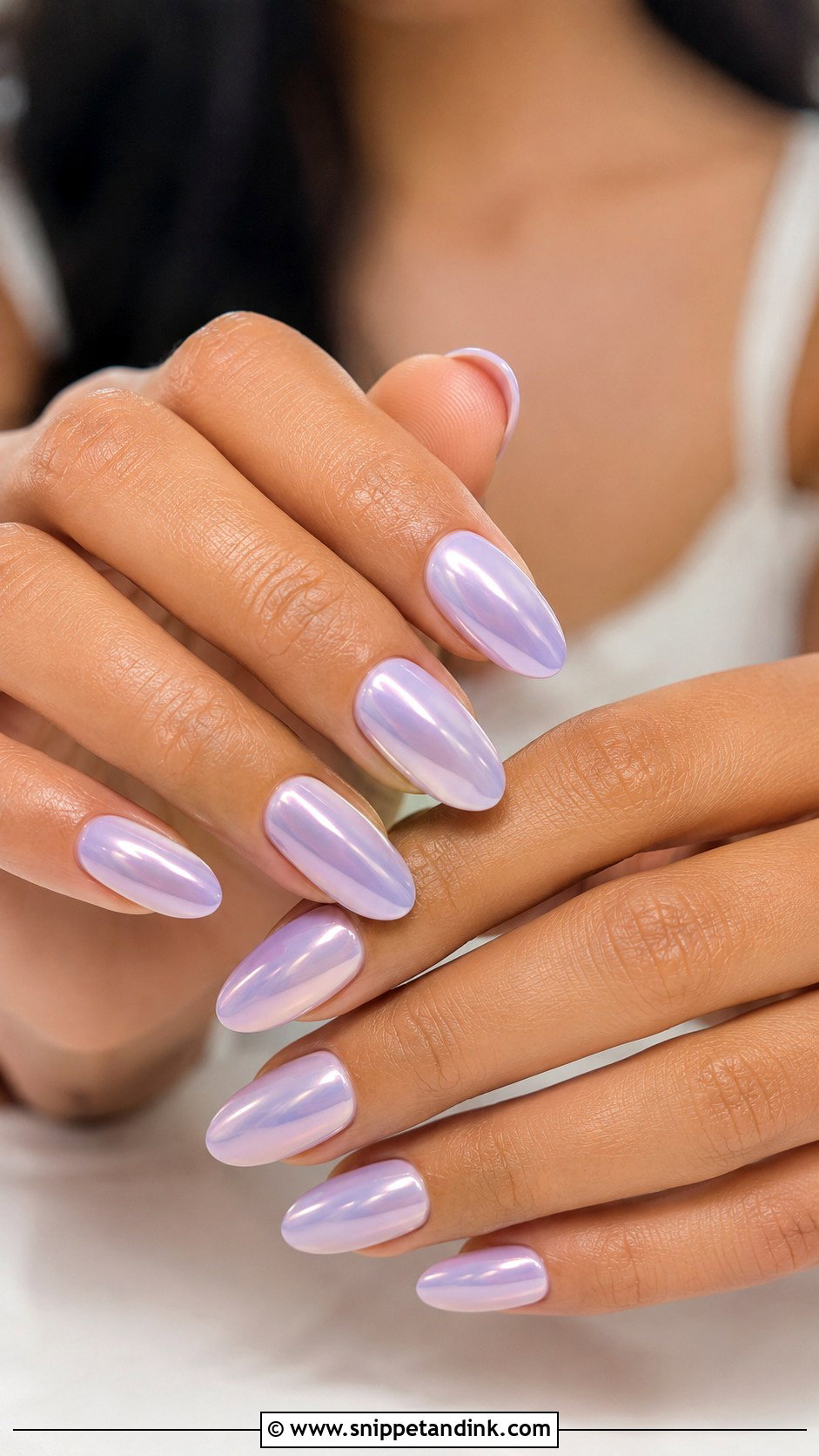 Lavender Glazed Nails - Snippet and Ink - 20 Spring Wedding Nails for Guest