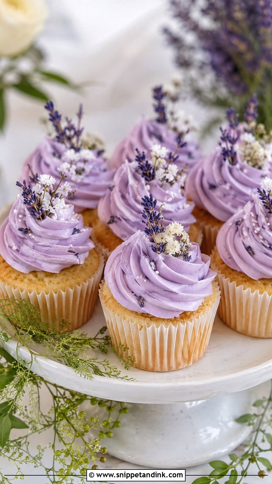 Lavender Honey Buttercream Wedding Cupcakes - Snippet and Ink - 25 Wedding Cupcake Frosting
